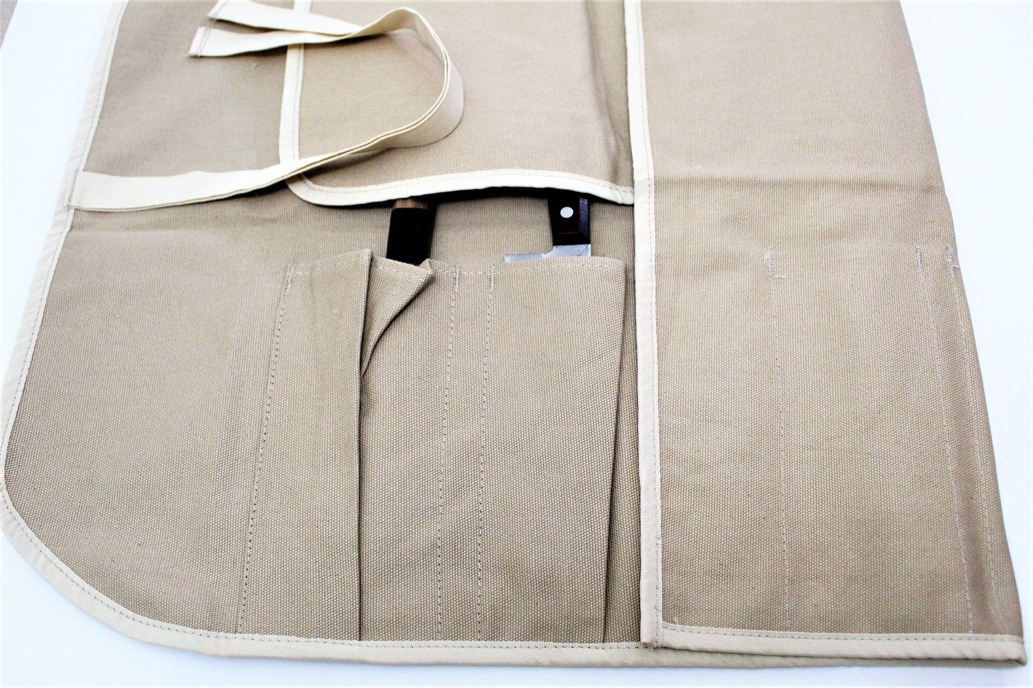 Japanese Chef Knife Canvas Roll Carry Bag for 6 Knives - Image 3