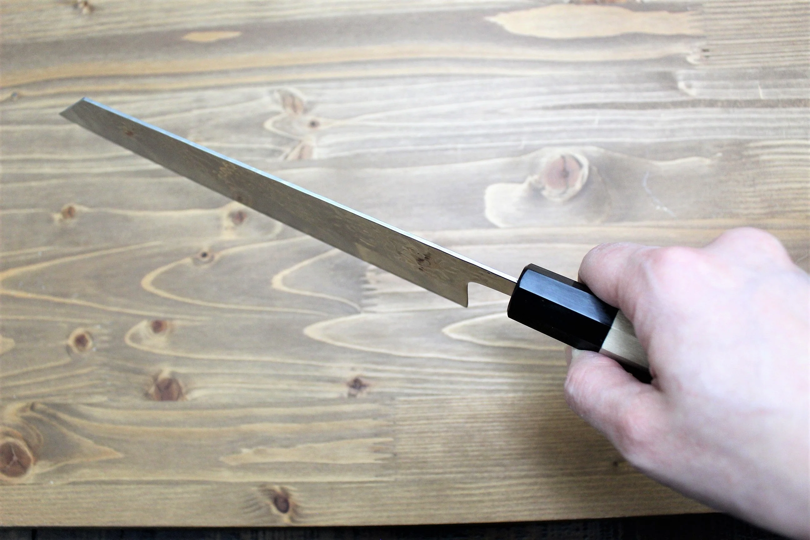 Kaneshige Hamono 10A Nickel Damascus 67 Layer Kiritsuke Gyuto Knife 210 mm (8.2") - Image 10