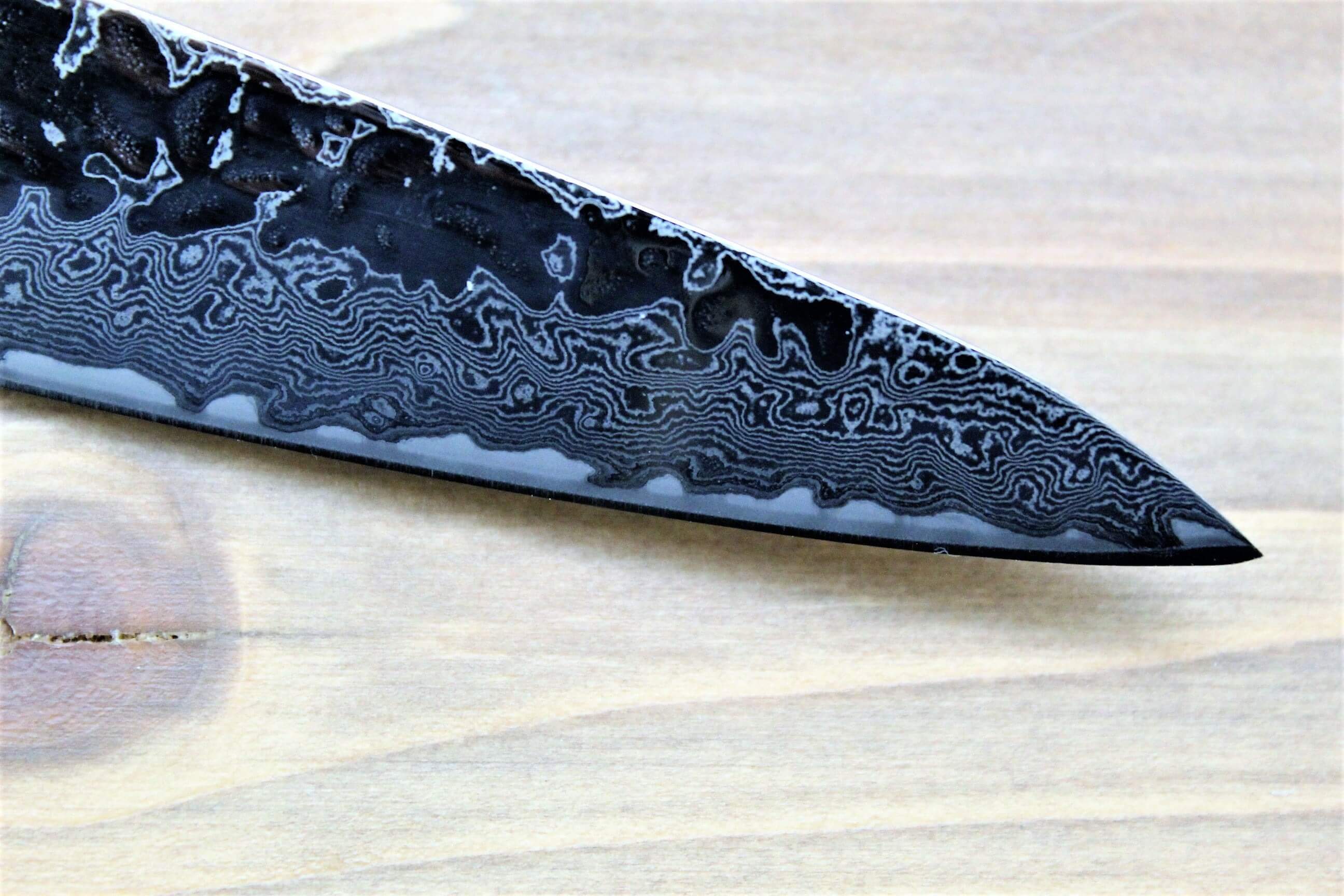 Kaneshige Hamono 10A Nickel Damascus 67 Layer Petty Knife 150 mm (5.9") - Image 4
