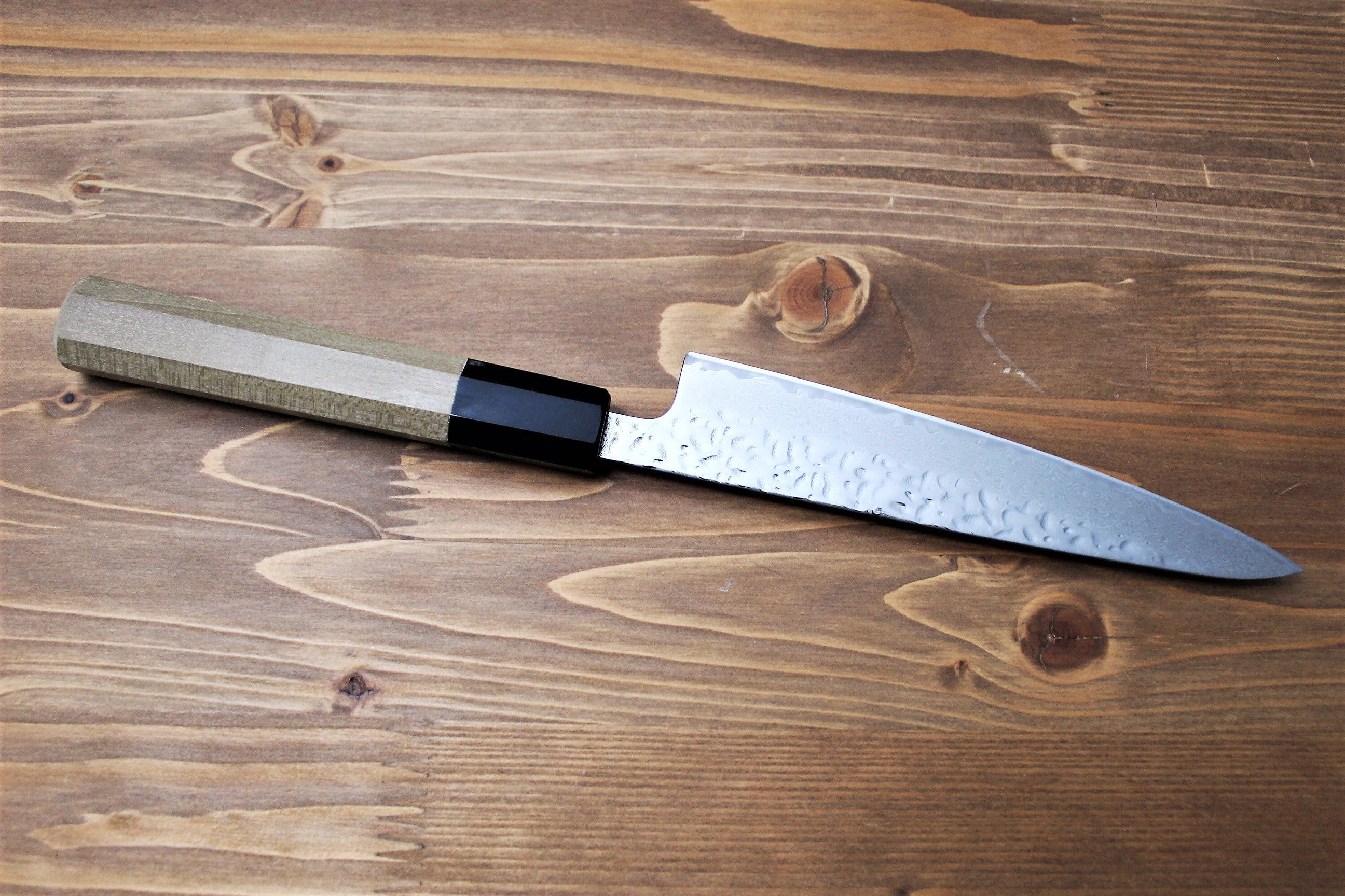Kaneshige Hamono 10A Nickel Damascus 67 Layer Petty Knife 150 mm (5.9") - Image 5