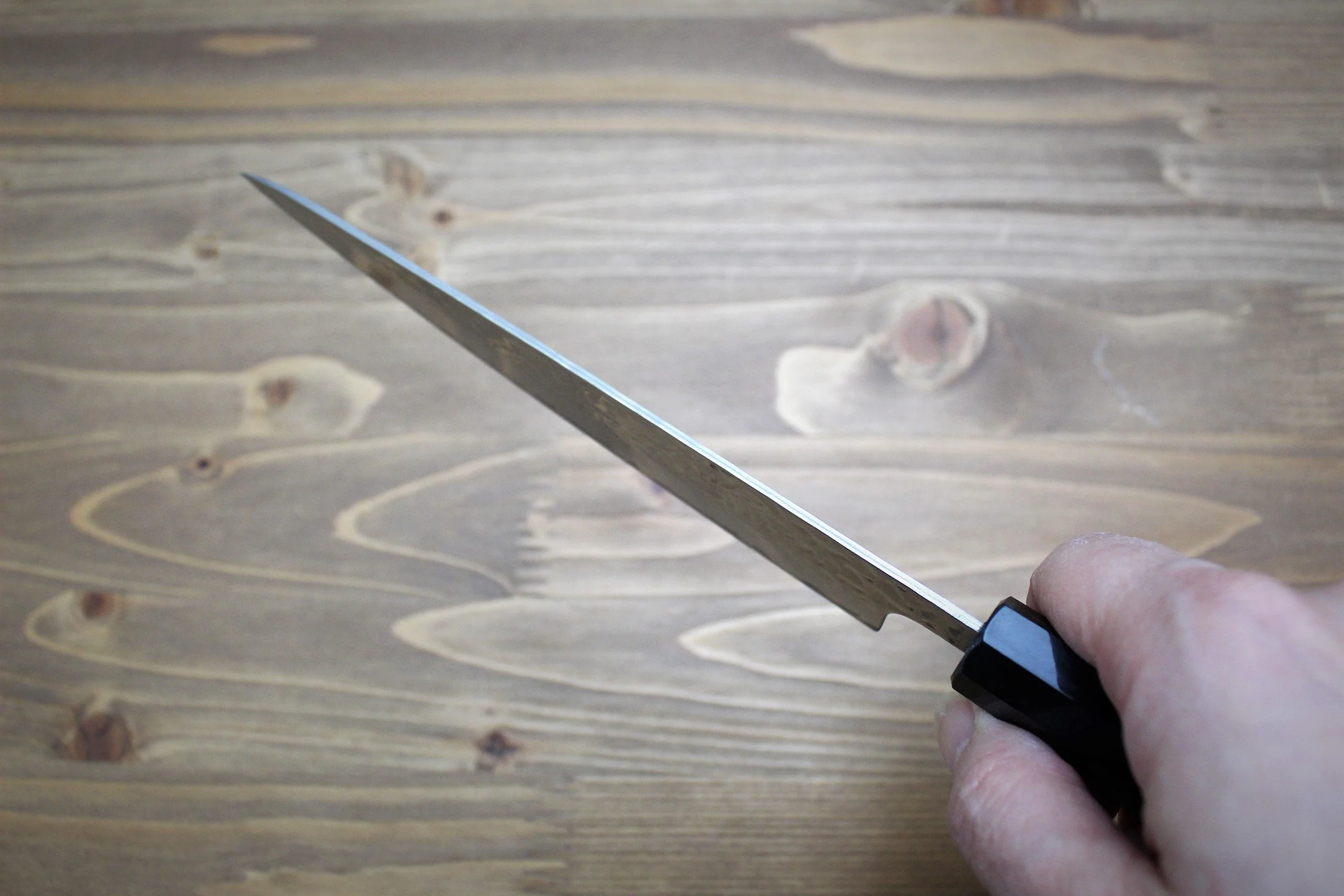 Kaneshige Hamono 10A Nickel Damascus 67 Layer Petty Knife 150 mm (5.9") - Image 9