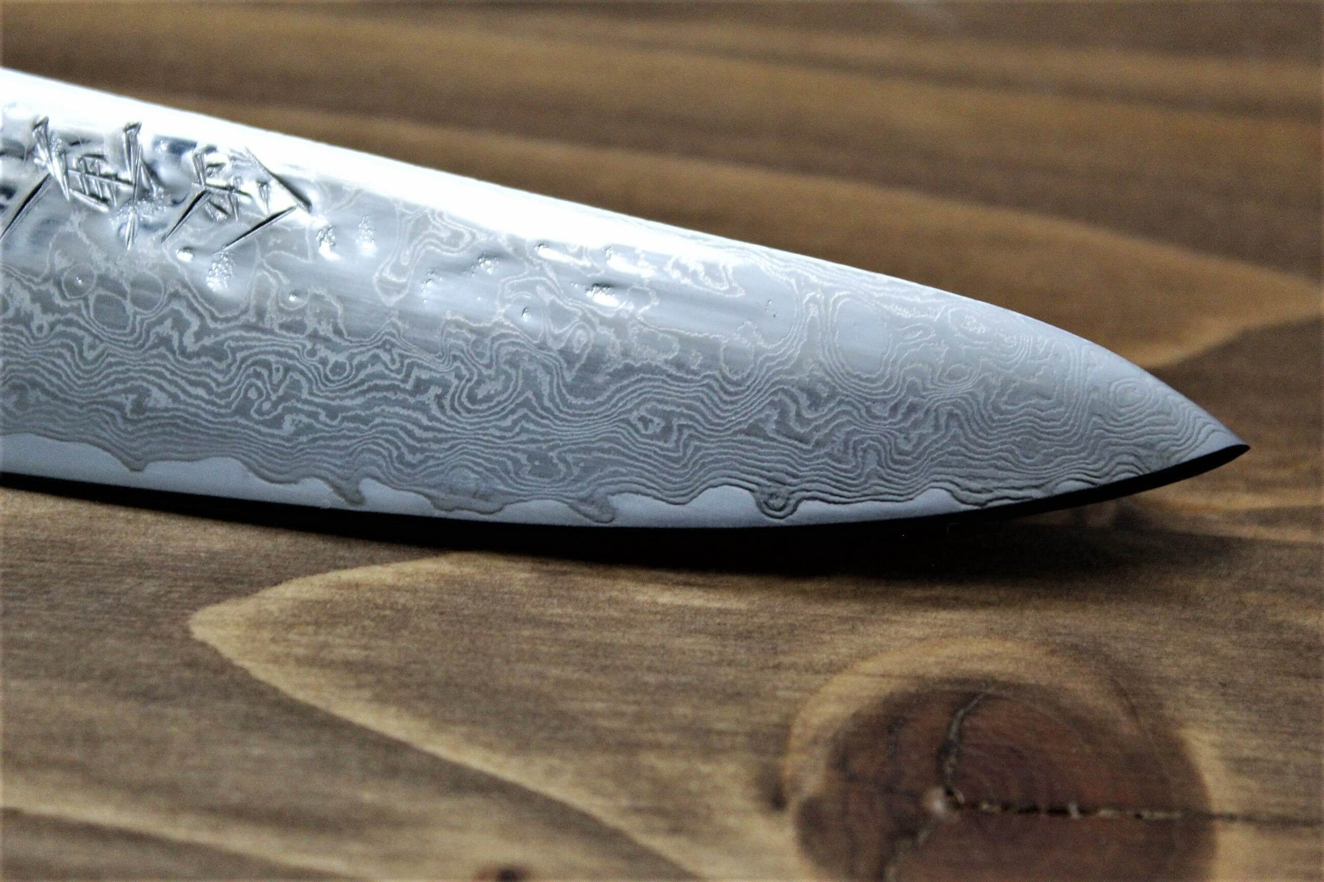 Kaneshige Hamono 10 A 67 Layer Nickel Damascus Paring Knife 80 mm (3.2") - Image 5