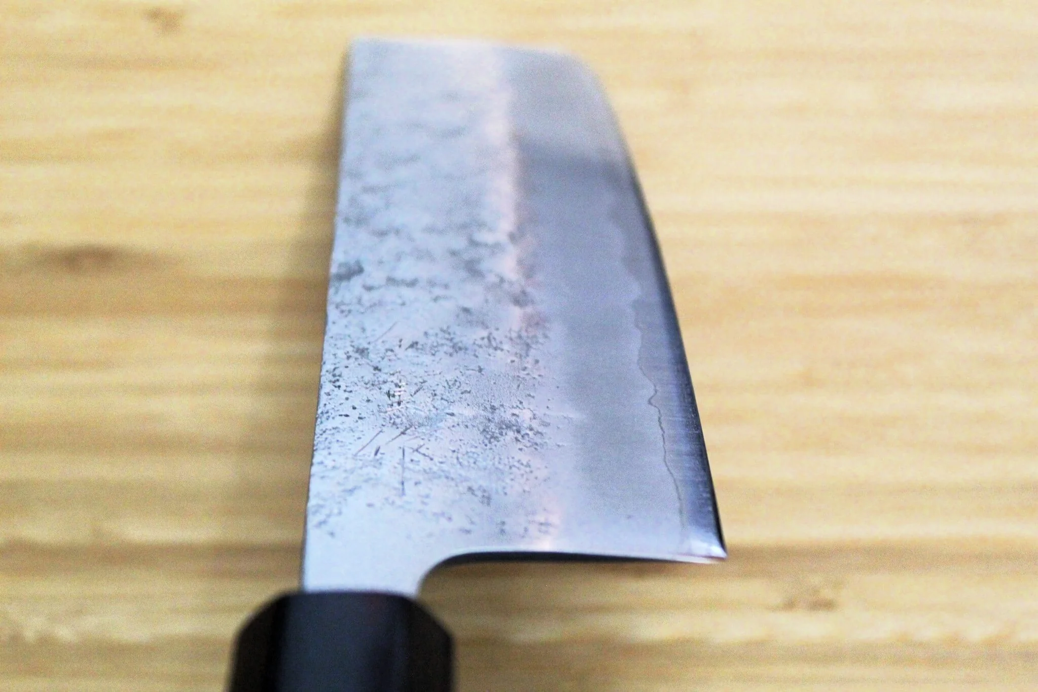 Kaneshige Hamono Ginsan Nashiji Nakiri Knife 165 mm (6.5") Cherry Handle - Image 11