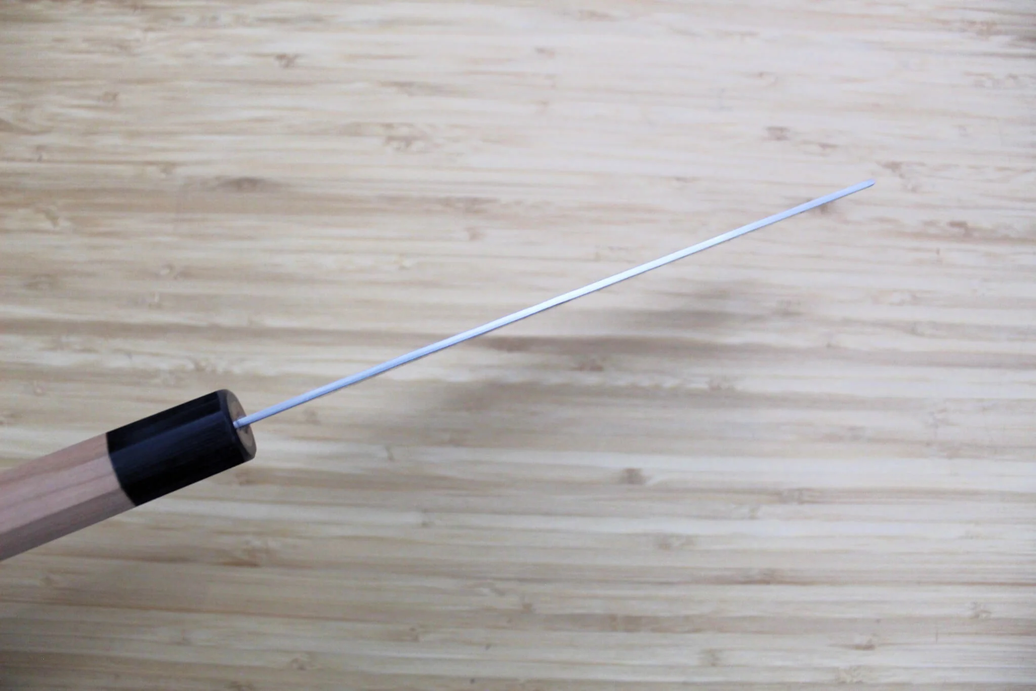 Kaneshige Hamono Ginsan Nashiji Nakiri Knife 165 mm (6.5") Cherry Handle - Image 8