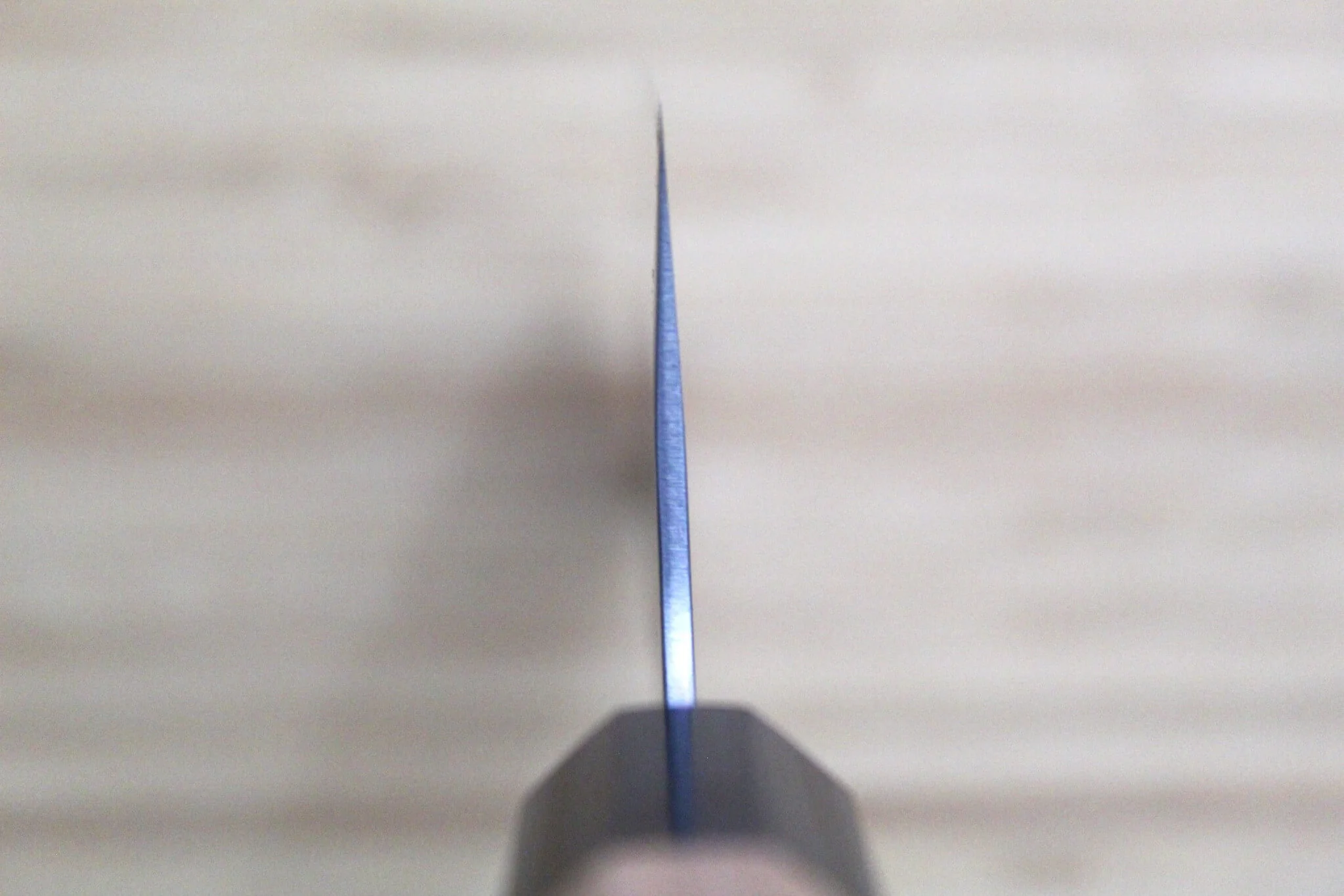 Kaneshige Hamono Ginsan Nashiji Nakiri Knife 165 mm (6.5") Cherry Handle - Image 9