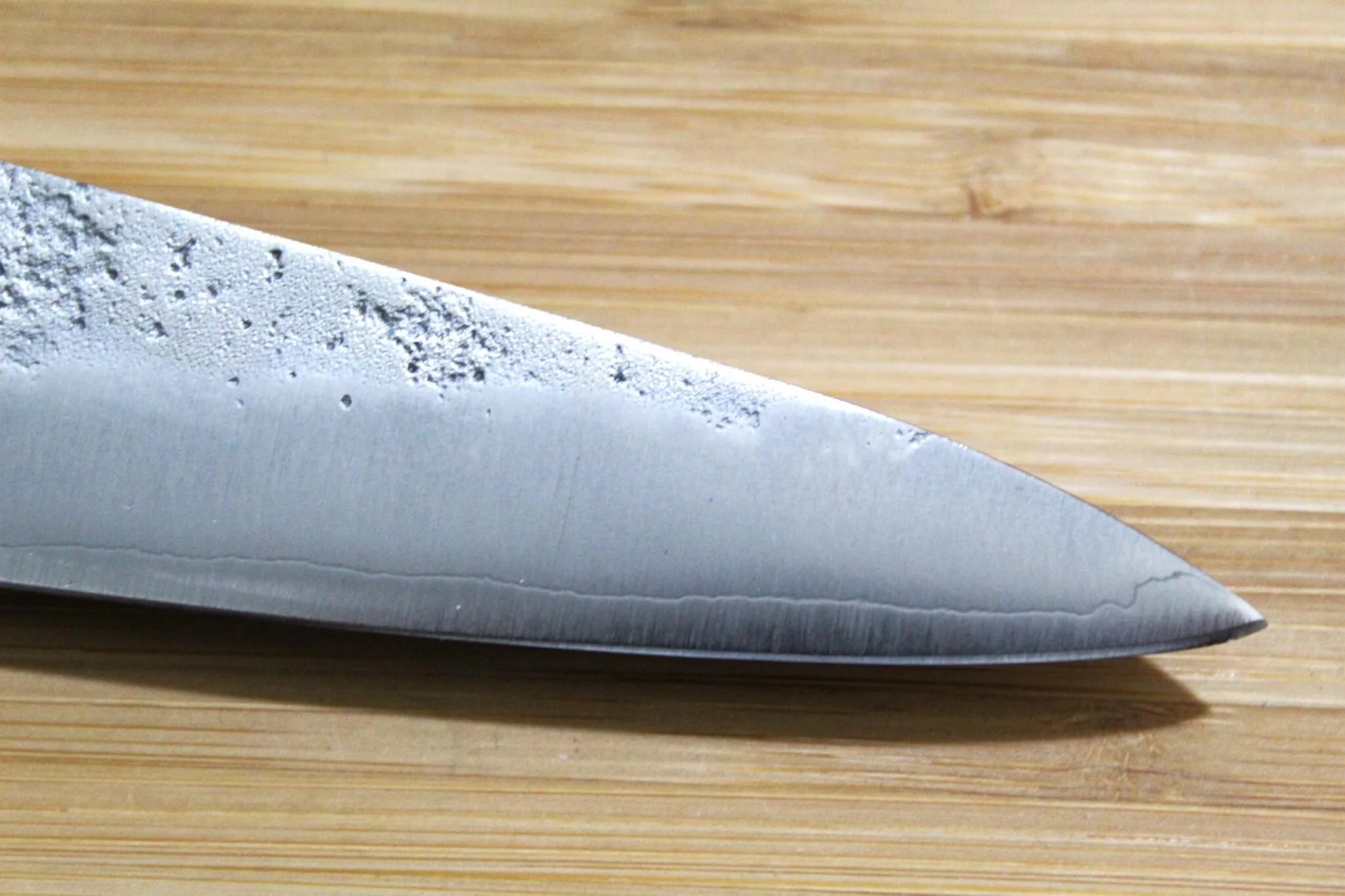 Kaneshige Hamono Ginsan Nashiji Petty Knife 150 mm (5.9") Cherry Handle - Image 3