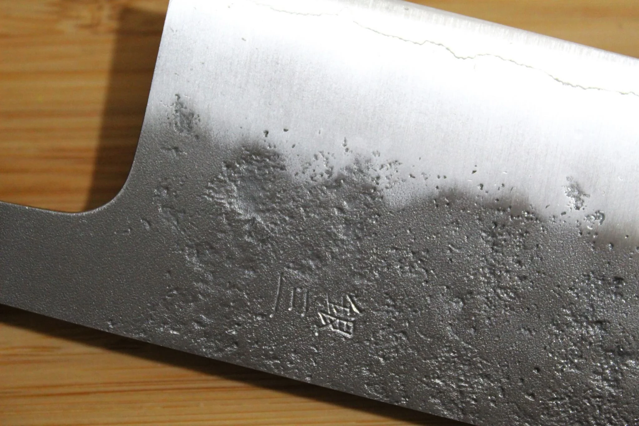 Kaneshige Hamono Ginsan Nashiji Petty Knife 150 mm (5.9") Cherry Handle - Image 6