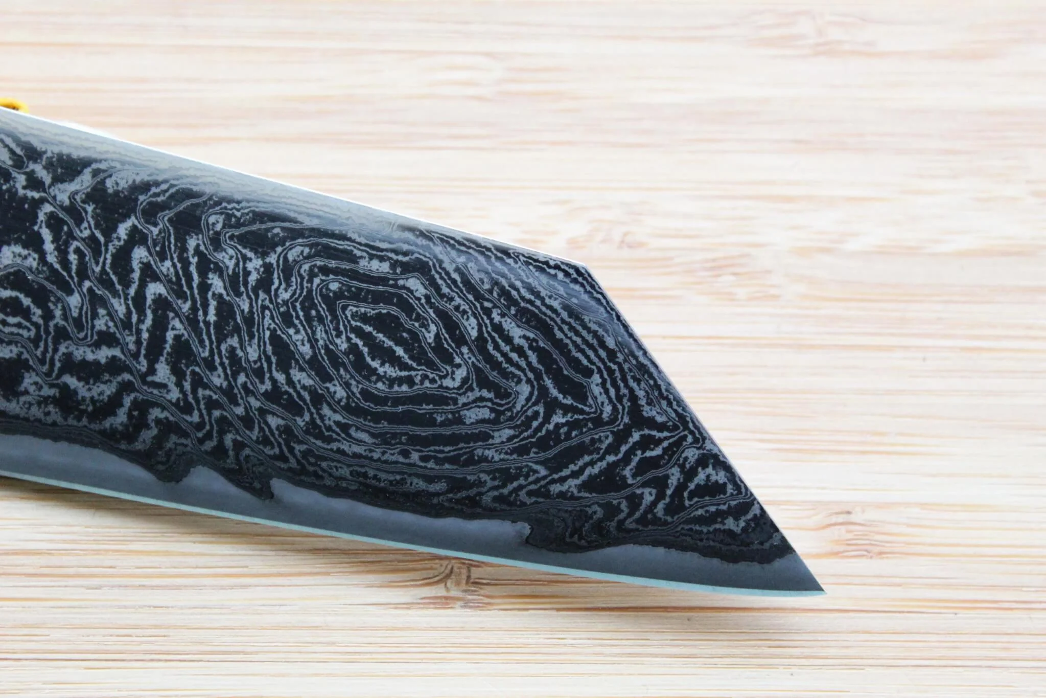 Kaneshige Hamono Vortex Nickle Damascus Bunka Knife 170 mm (6.7") - Image 4