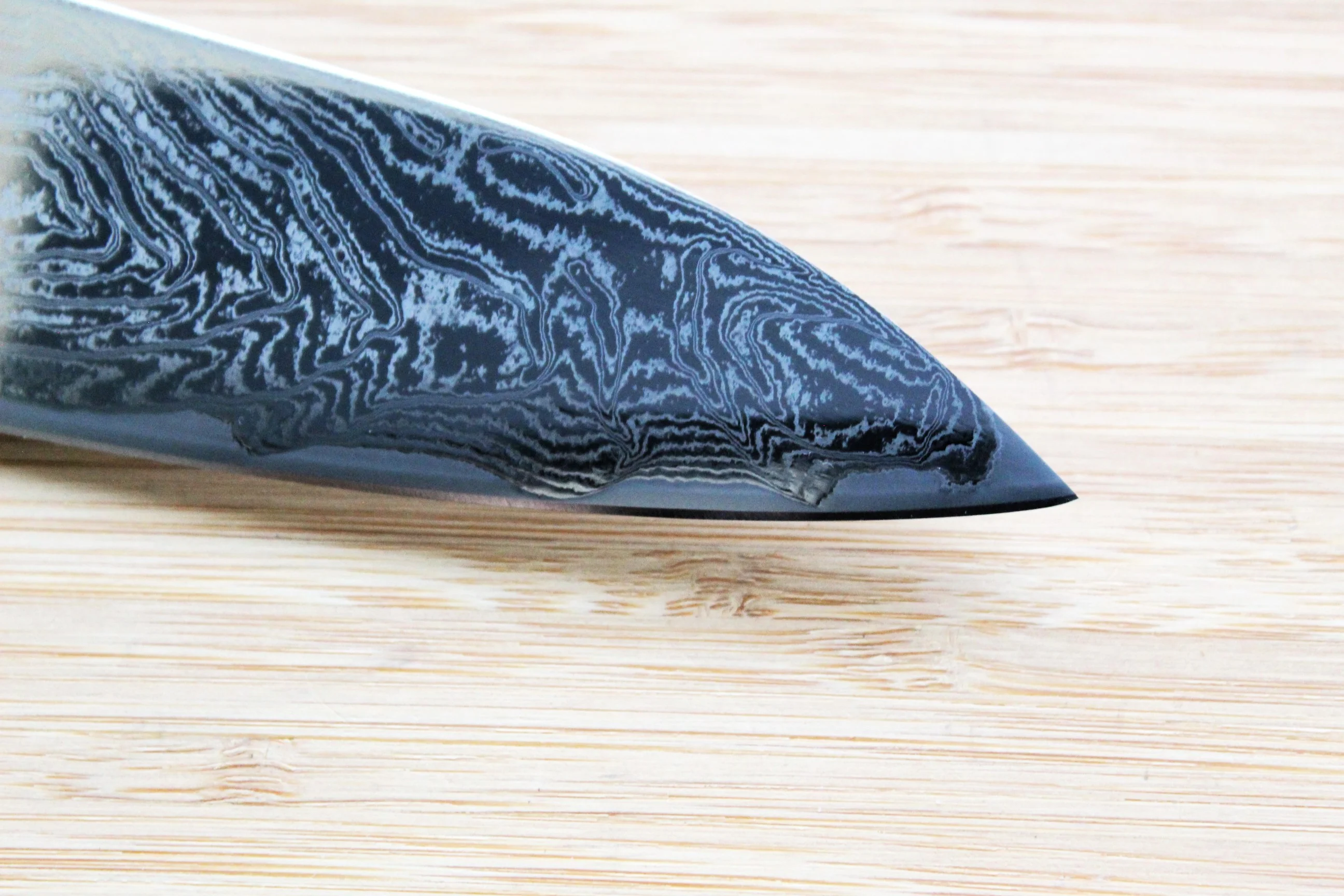Kaneshige Hamono Vortex Nickle Damascus Gyuto Knife 210 mm (8.2") - Image 4