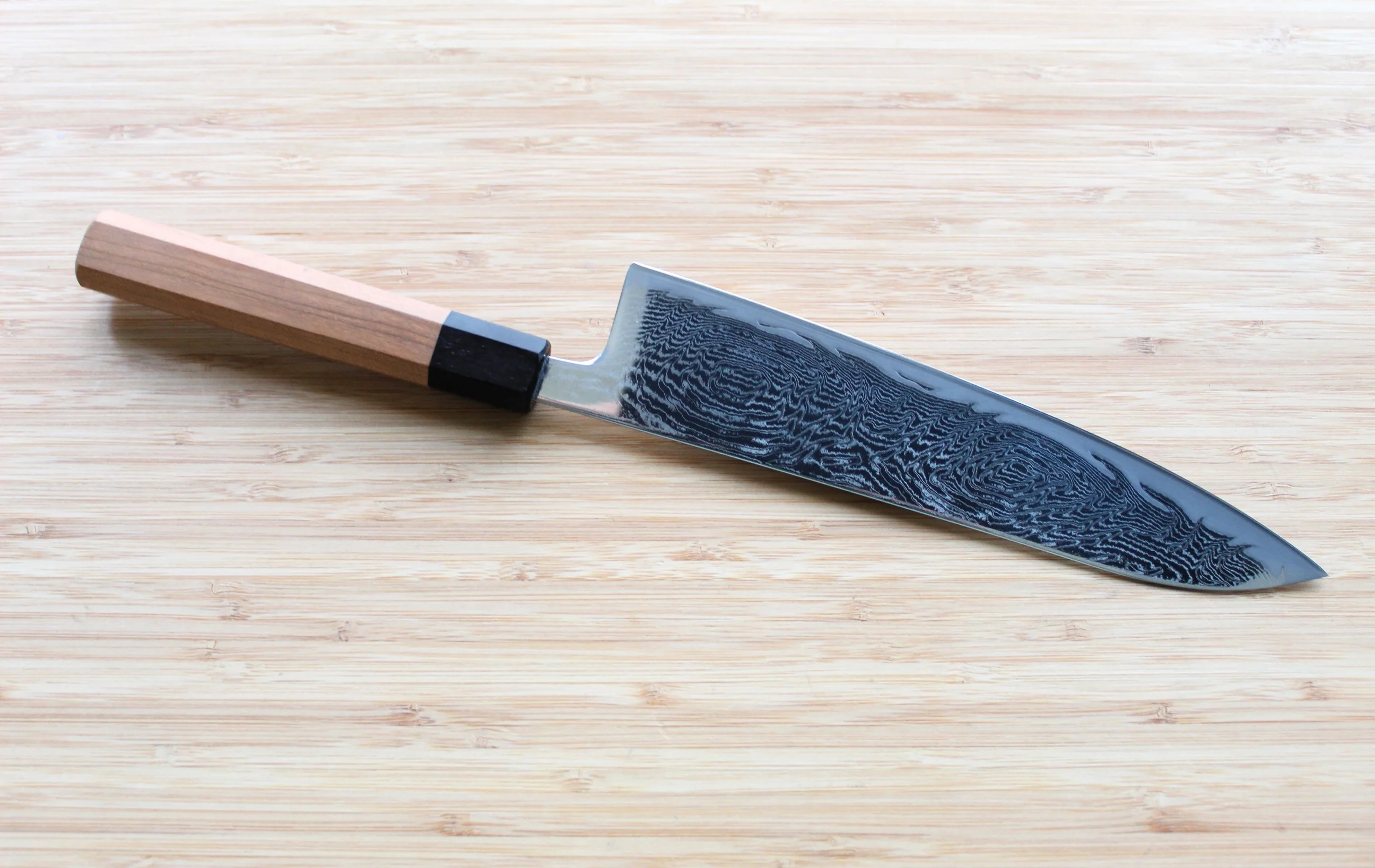 Kaneshige Hamono Vortex Nickle Damascus Gyuto Knife 210 mm (8.2") - Image 5
