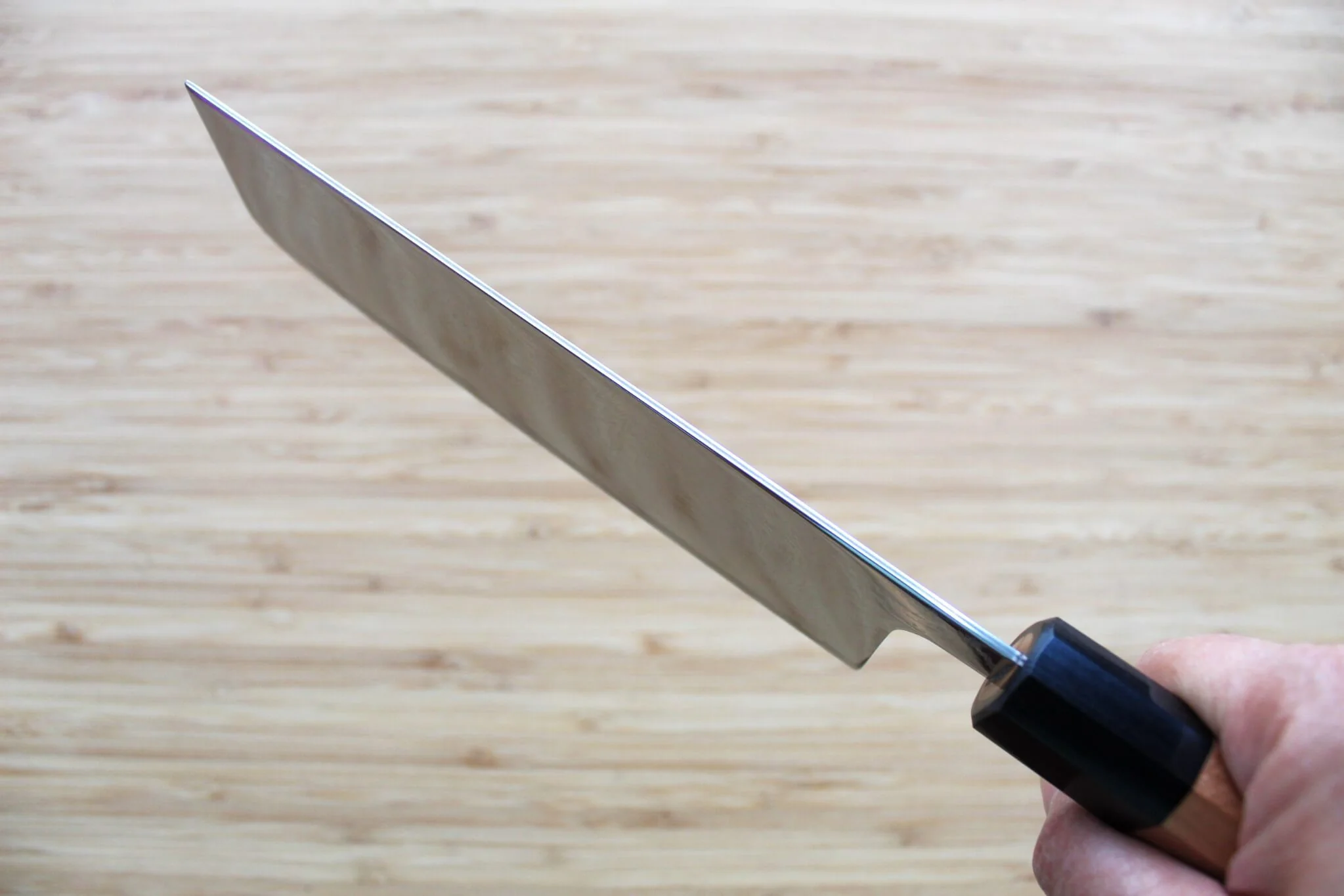 Kaneshige Hamono Vortex Nickle Damascus Nakiri Knife 165 mm (6.5") - Image 10