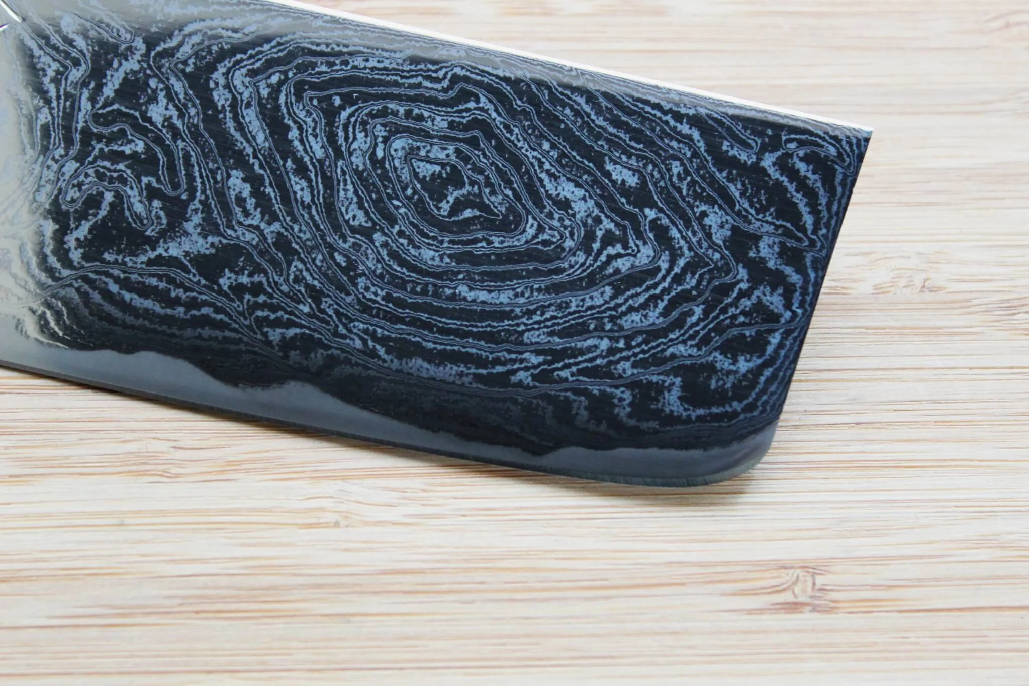 Kaneshige Hamono Vortex Nickle Damascus Nakiri Knife 165 mm (6.5") - Image 4