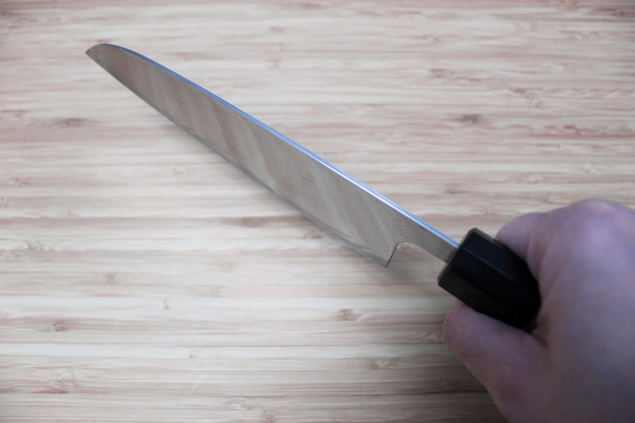 Kaneshige Hamono Vortex Nickle Damascus Santoku Knife 165 mm (6.5") - Image 9