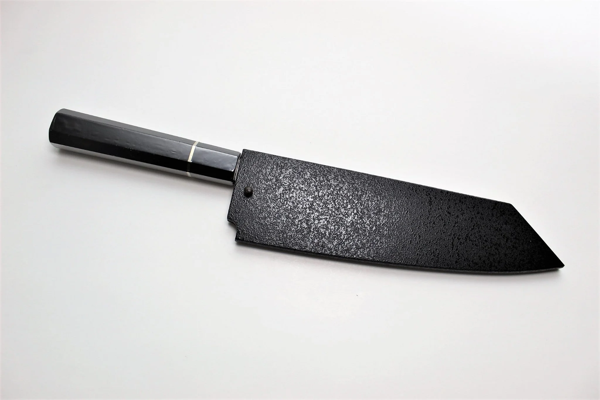 Sakai Takayuki Kengata Santoku Homura SP with Saya 225mm (8.8") - Aoniko (Blue Steel #2) - Image 10