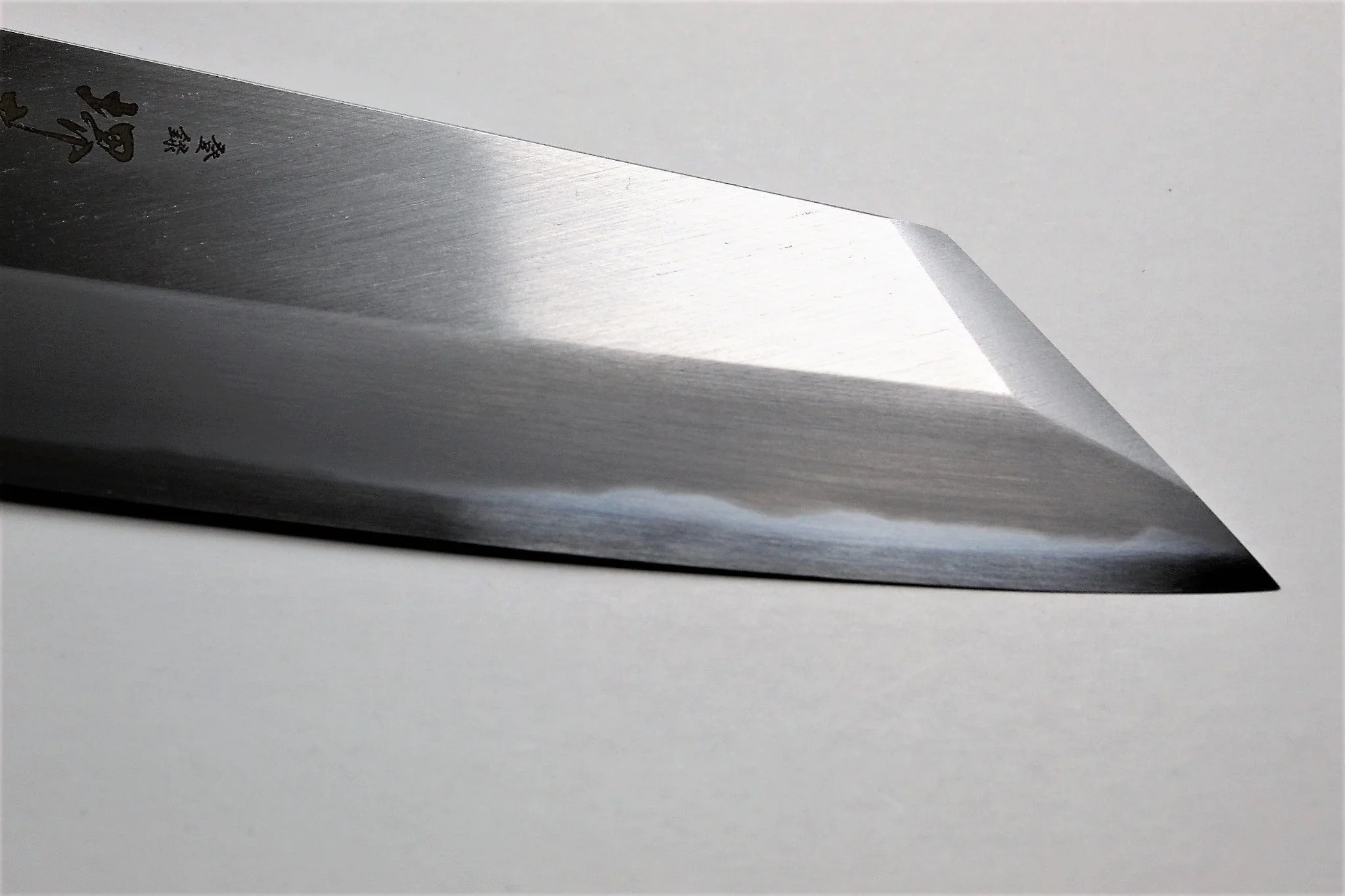 Sakai Takayuki Kengata Santoku Homura SP with Saya 225mm (8.8") - Aoniko (Blue Steel #2) - Image 4