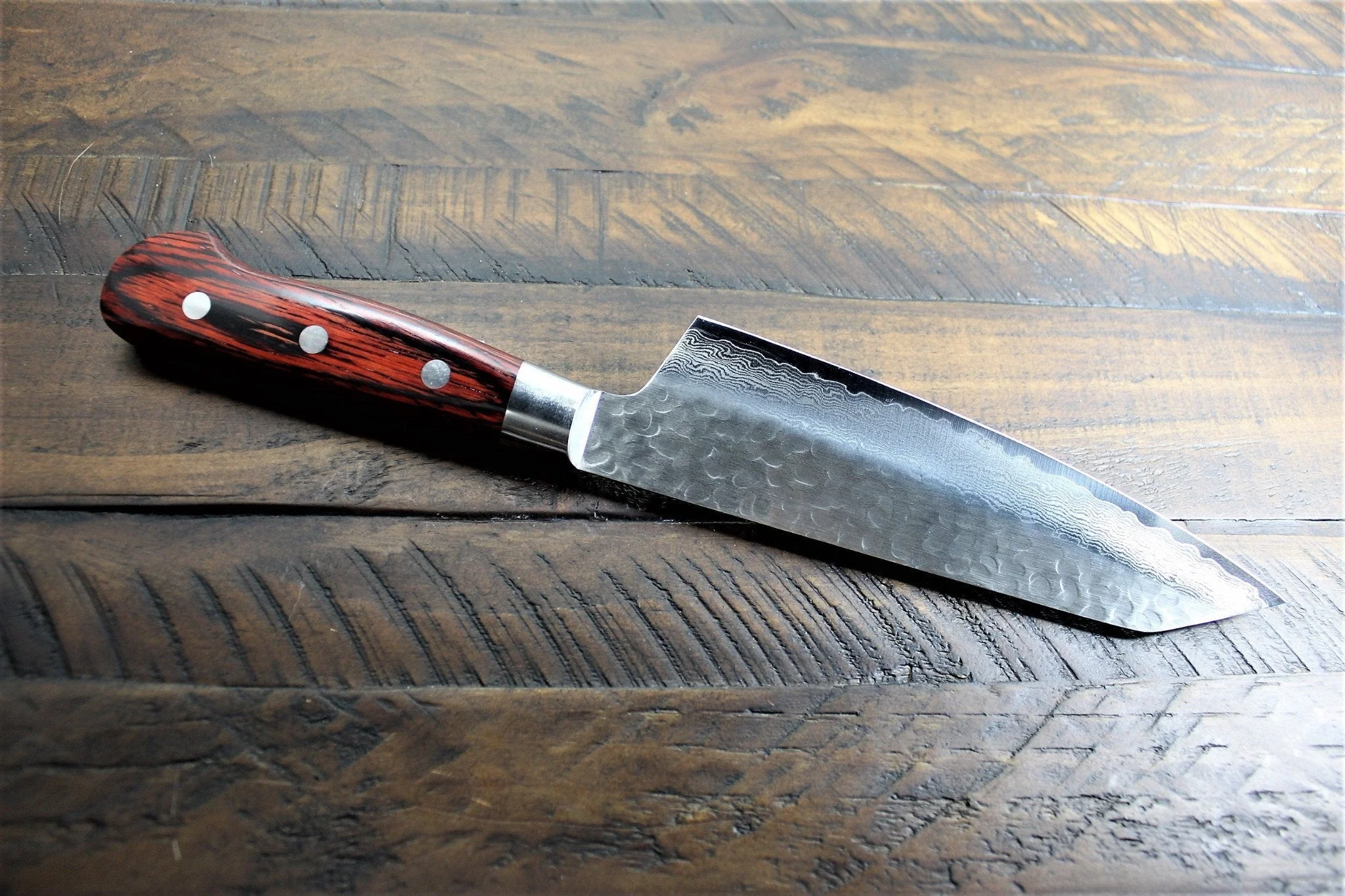Sakai Takayuki Kengata Santoku Knife 160mm (6.3") Damascus 33 Layer - Image 6