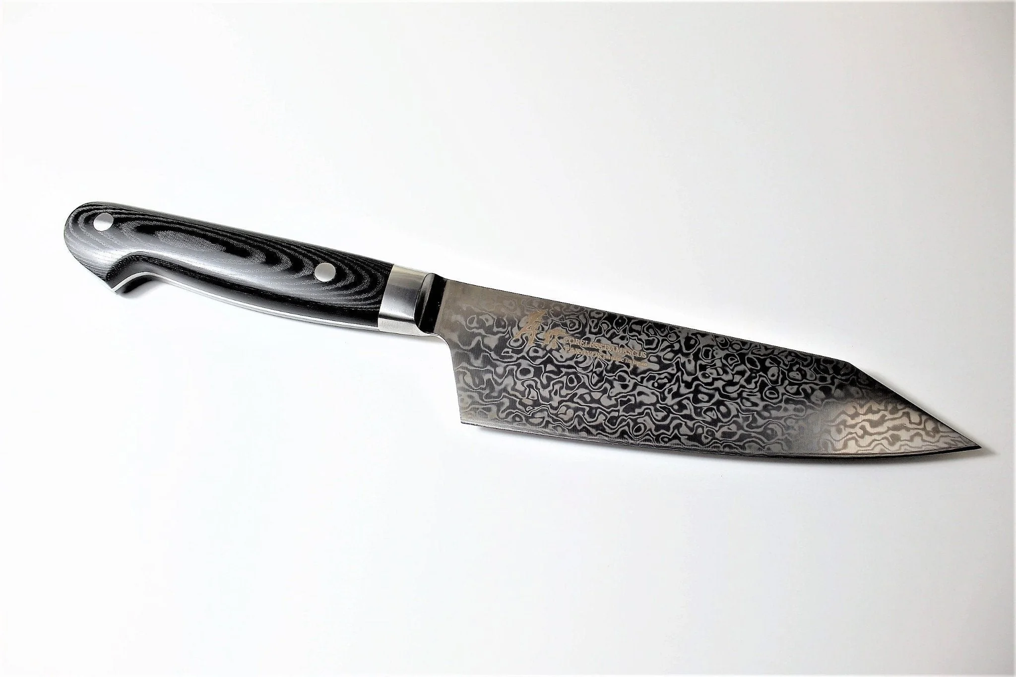 Sakai Takayuki Kengata Santoku Knife 160mm (6.3") VG10-VG2 Coreless Damascus - Image 3