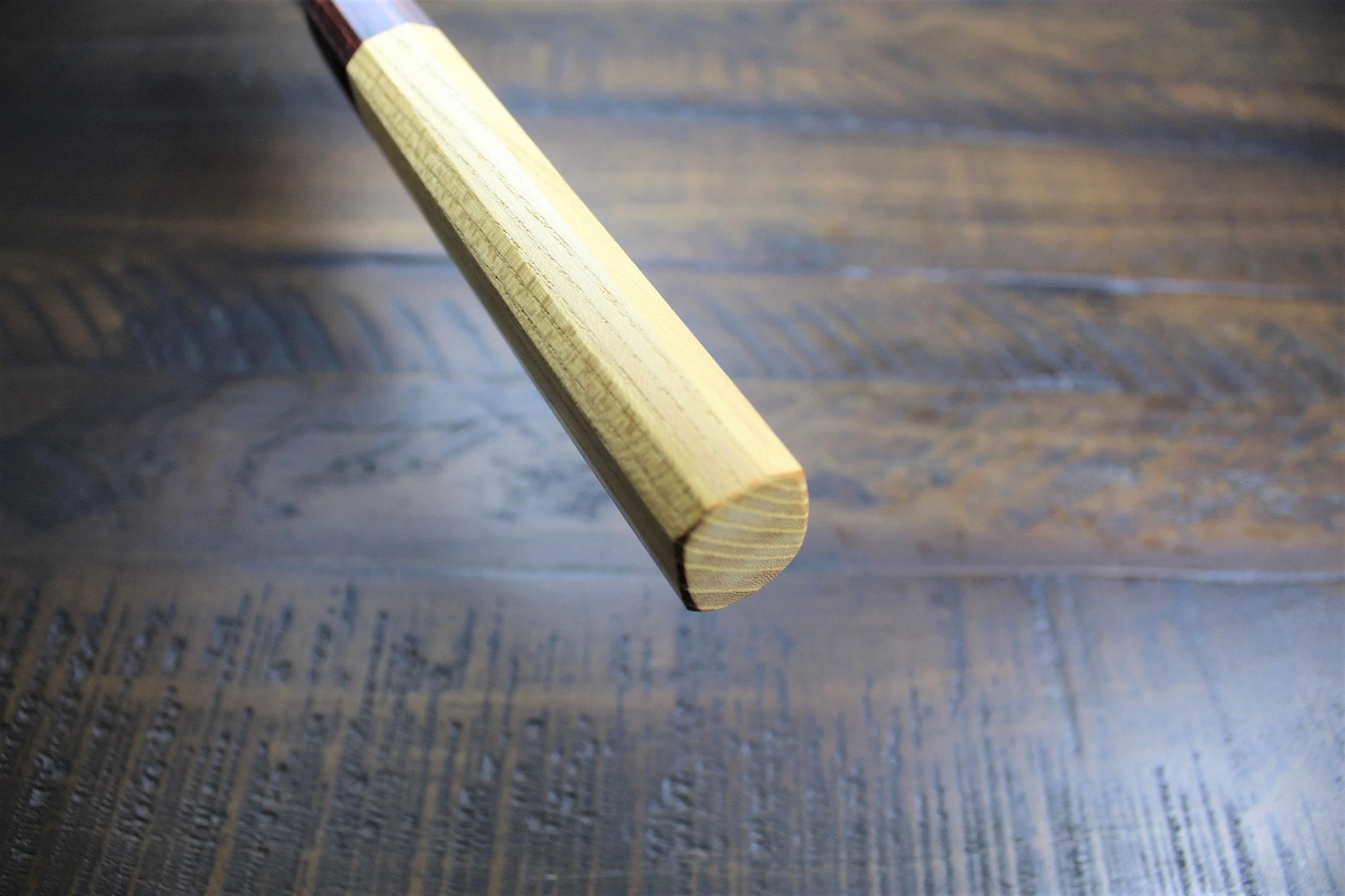 Sakai Takayuki Kengata Gyuto Kurouchi Hammered Finish Aogami Super 190mm (7.5") Japanese Chef Knife - Image 11