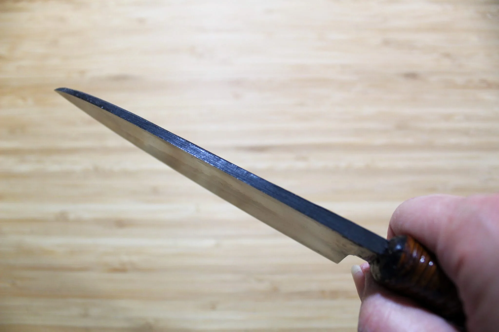 Kyokokaji Shokei Shironiko Kurouchi Deba 135 mm (5.3") Fujimaki Handle - Image 10