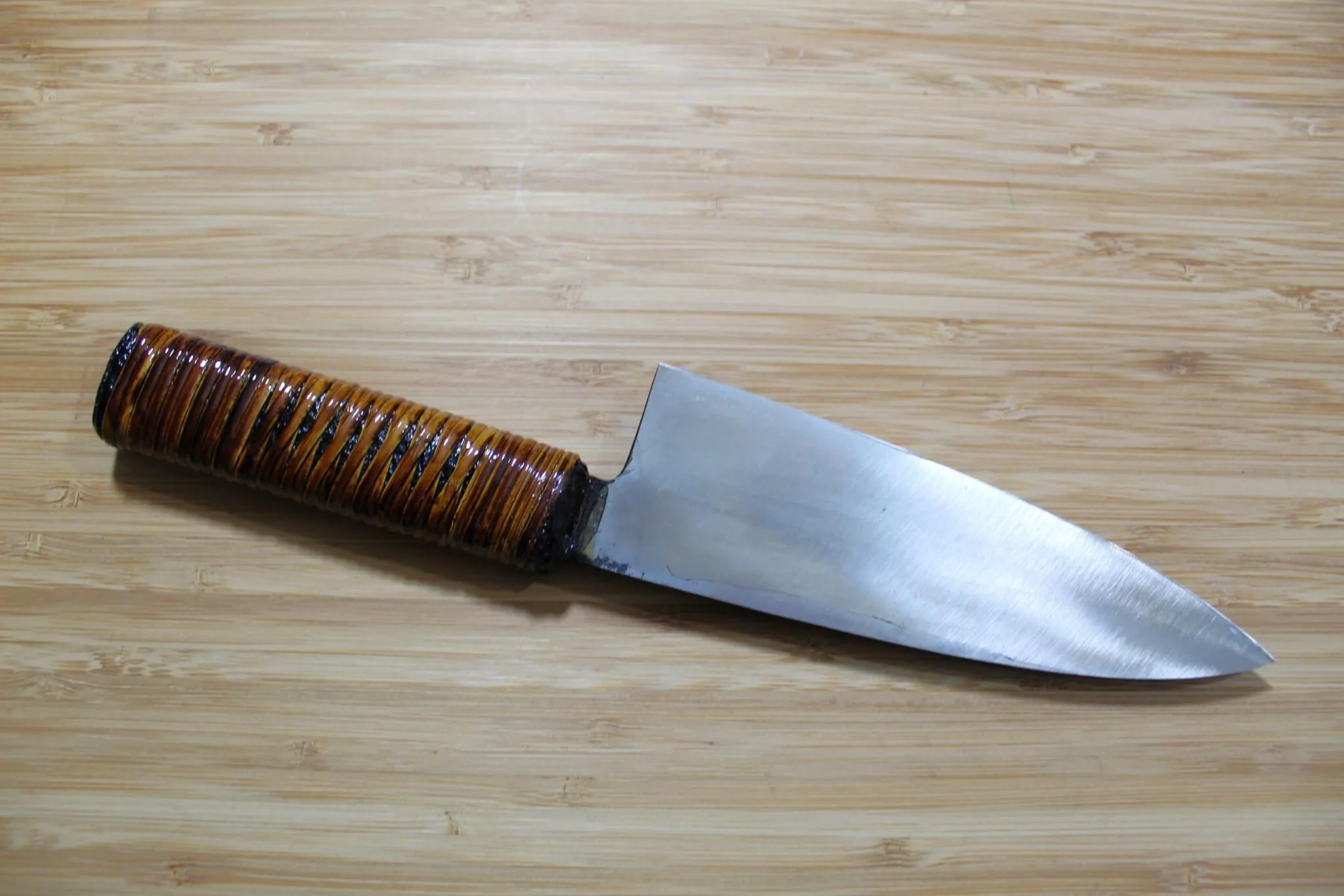 Kyokokaji Shokei Shironiko Kurouchi Deba 135 mm (5.3") Fujimaki Handle - Image 5
