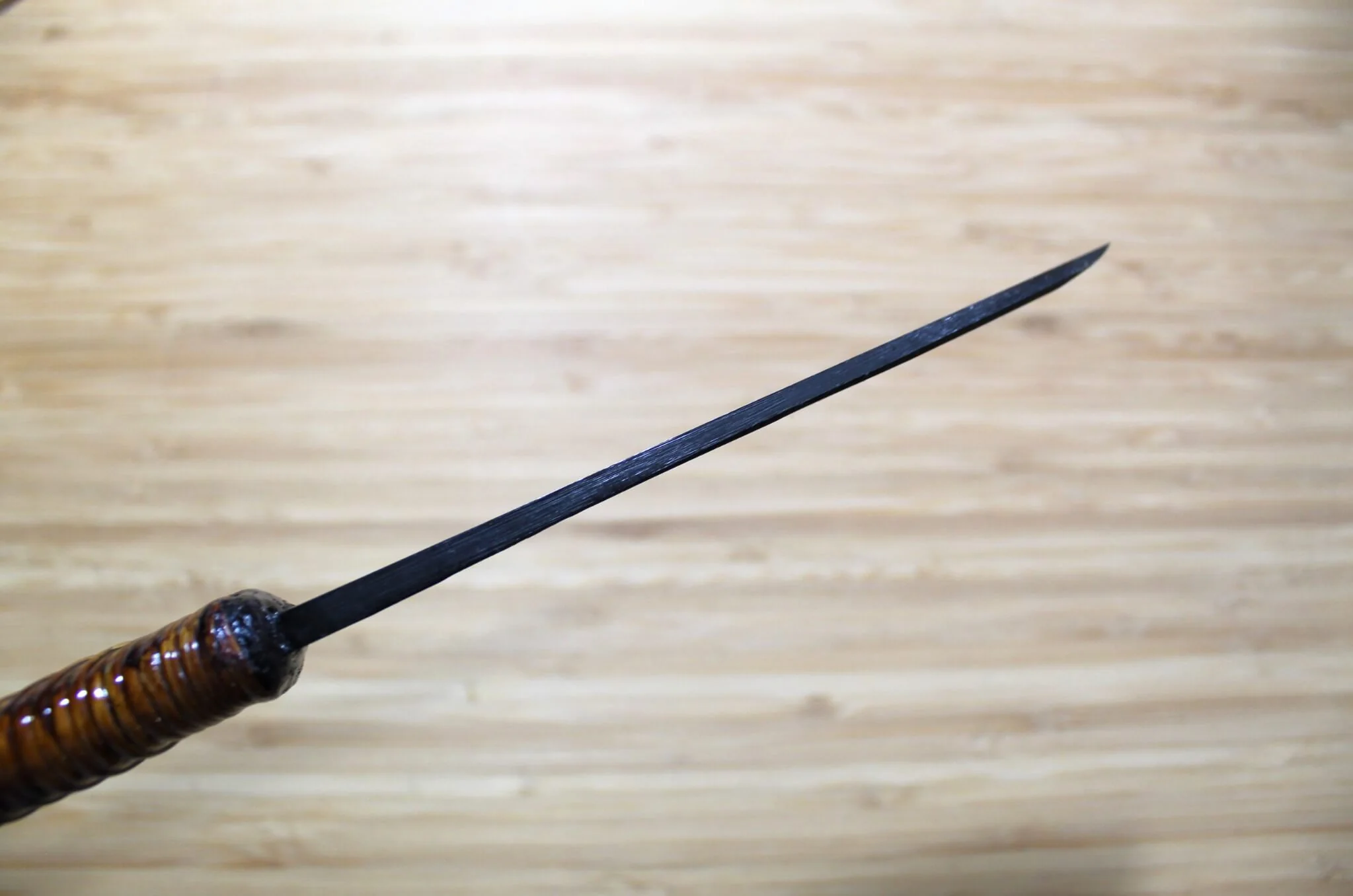 Kyokokaji Shokei Shironiko Kurouchi Deba 135 mm (5.3") Fujimaki Handle - Image 6