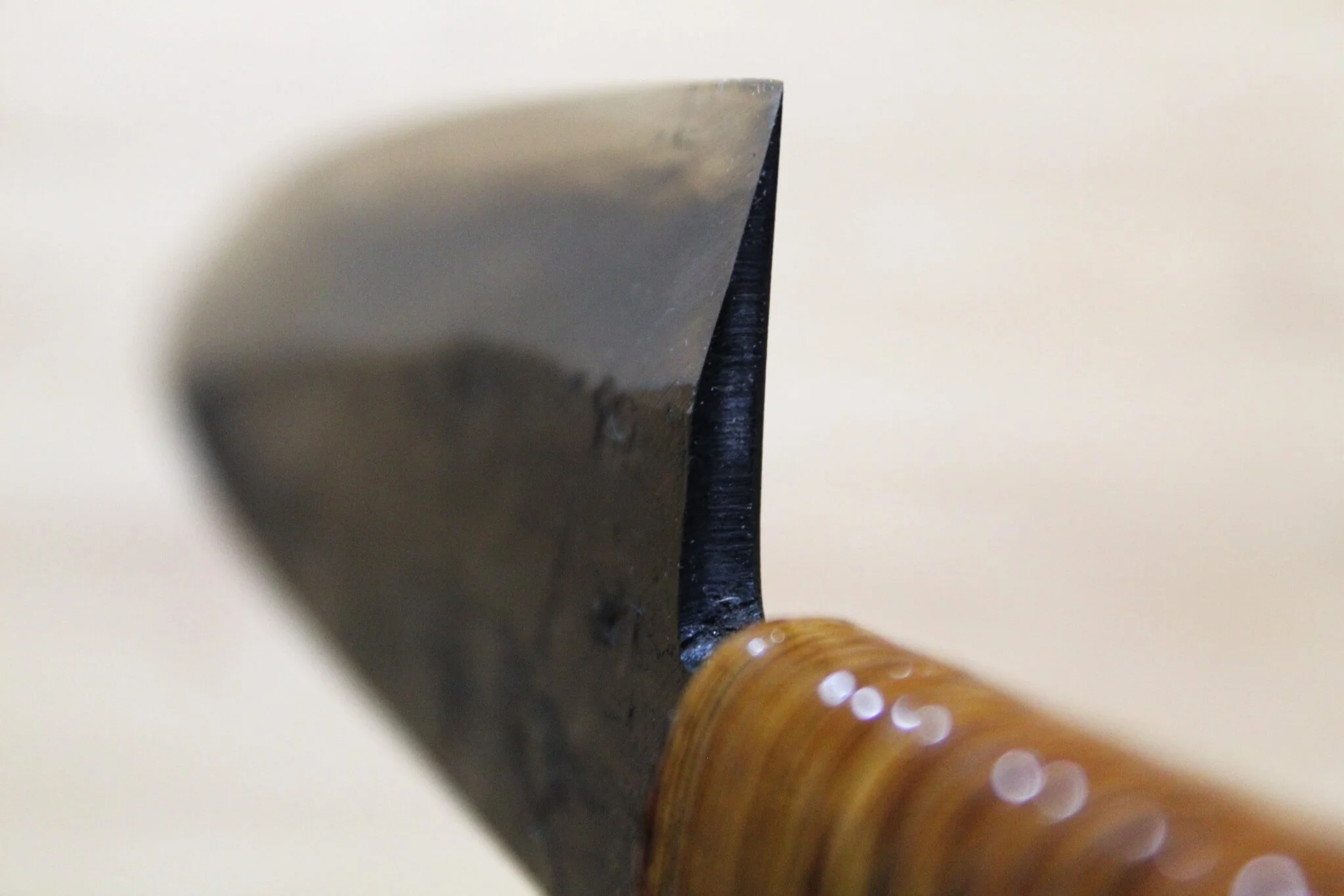 Kyokokaji Shokei Shironiko Kurouchi Deba 135 mm (5.3") Fujimaki Handle - Image 8