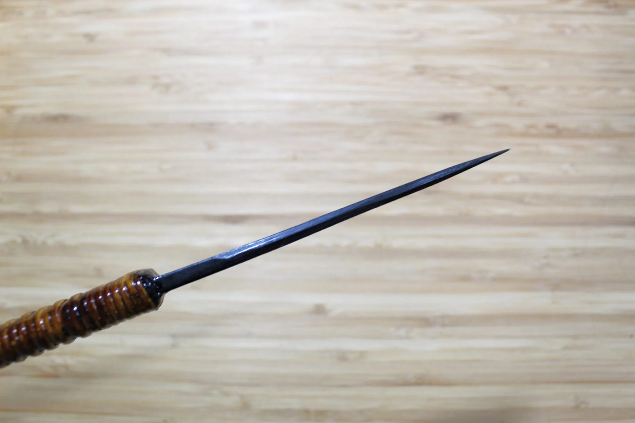 Kyokokaji Shokei Shironiko Kurouchi Petty 120 mm (4.7") Fujimaki Handle - Image 6