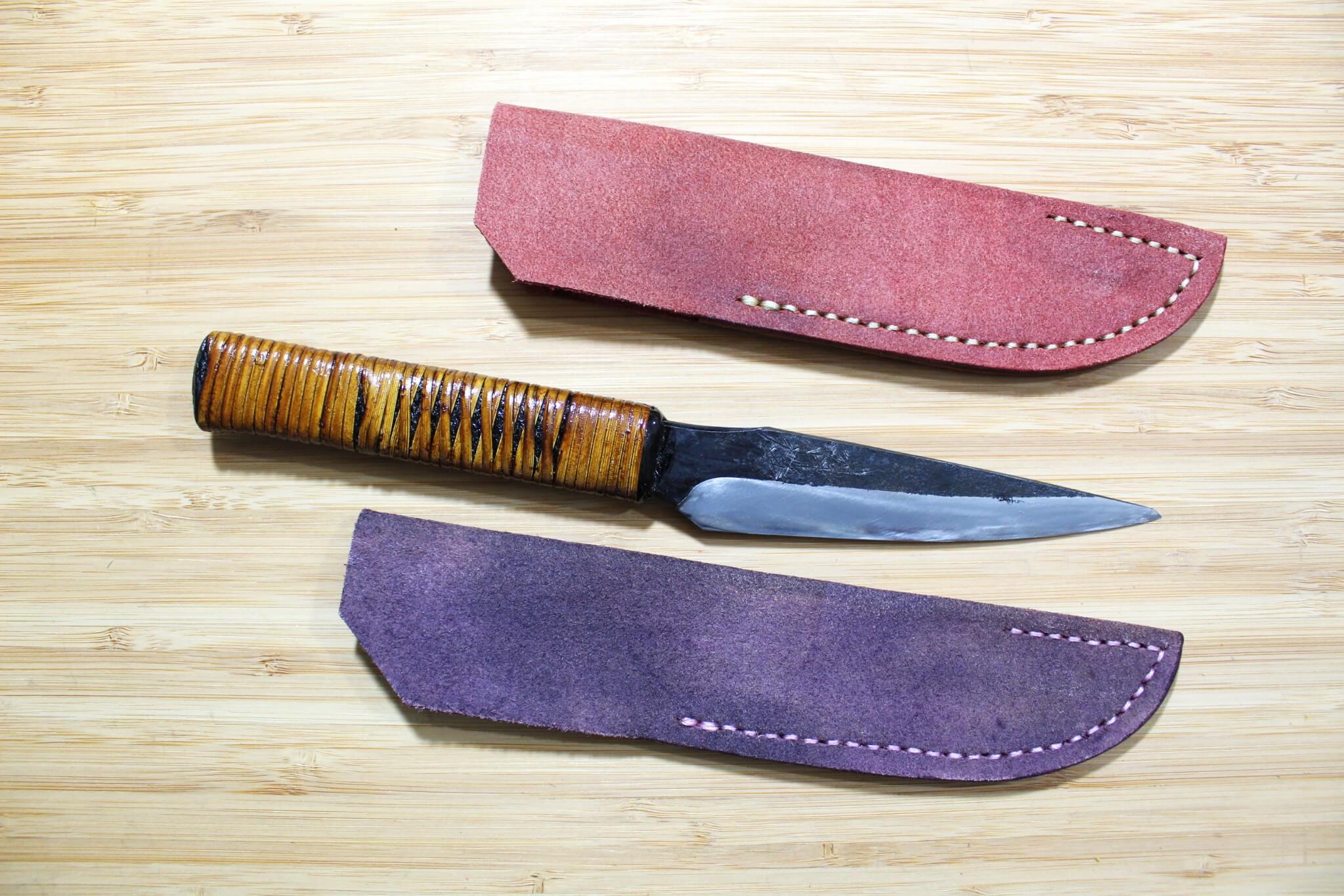 Kyokokaji Shokei Shironiko Kurouchi Petty 120 mm (4.7") Fujimaki Handle - Image 9