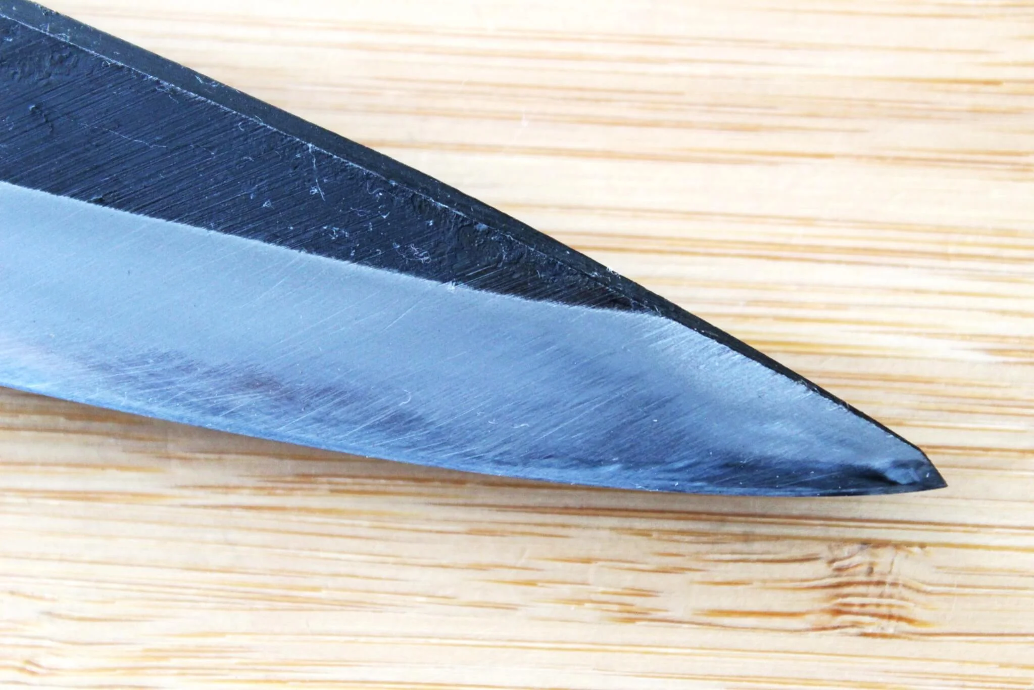 Kyokokaji Shokei Shironiko White #2 Kurouchi Wide Petty / Paring 105mm - Image 4