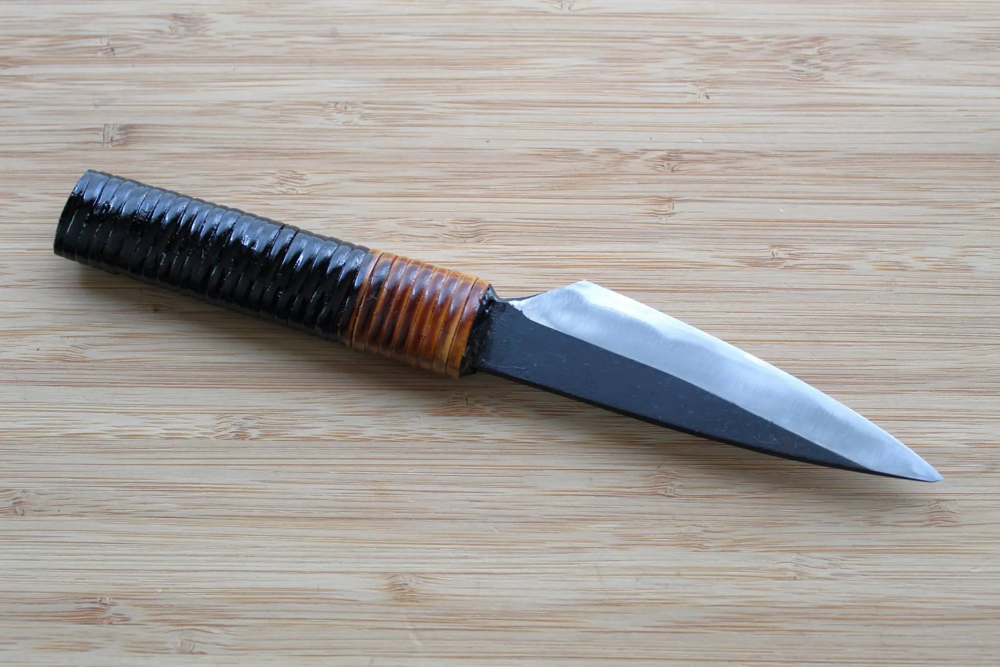 Kyokokaji Shokei Shironiko White #2 Kurouchi Wide Petty / Paring 105mm - Image 5