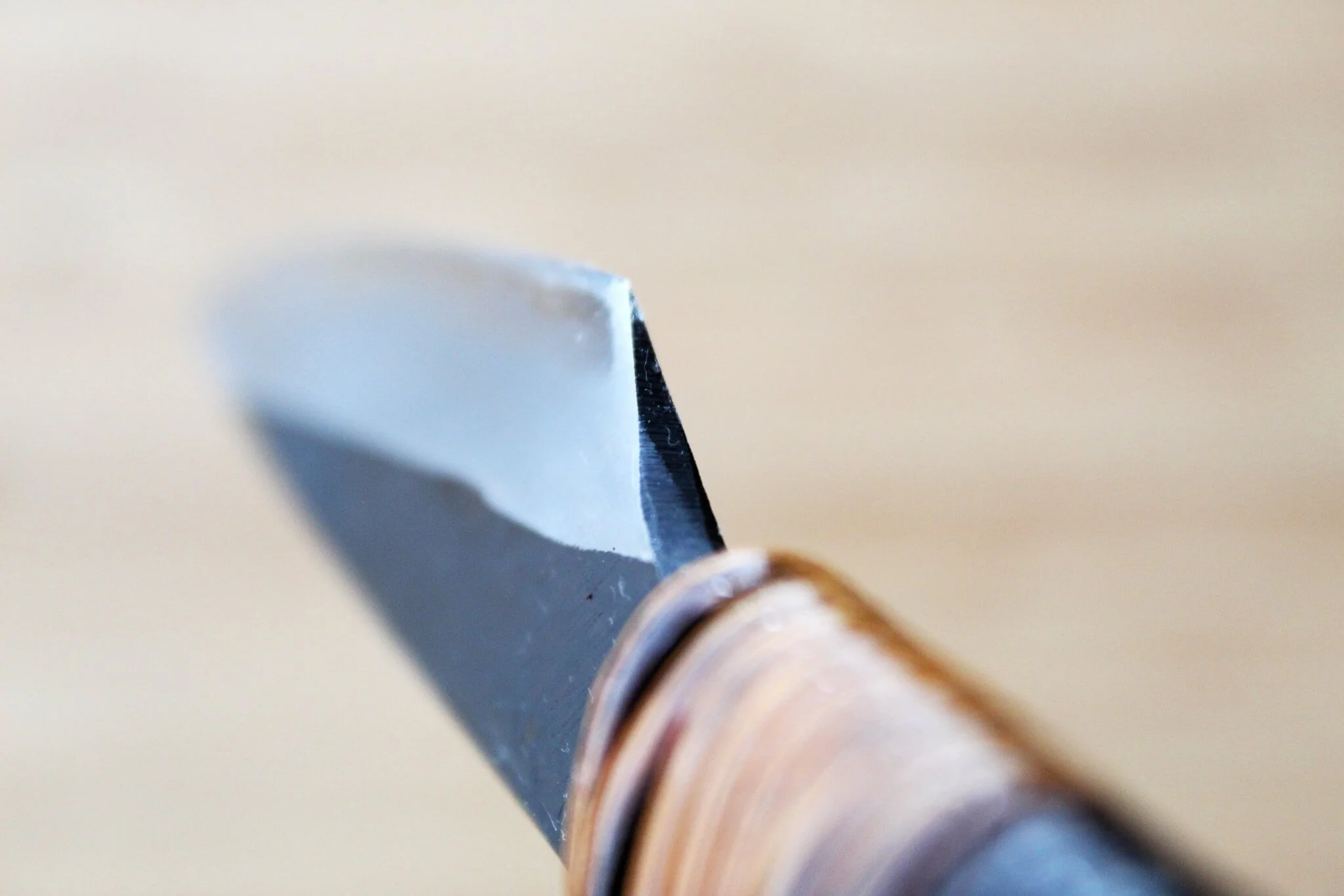 Kyokokaji Shokei Shironiko White #2 Kurouchi Wide Petty / Paring 105mm - Image 9