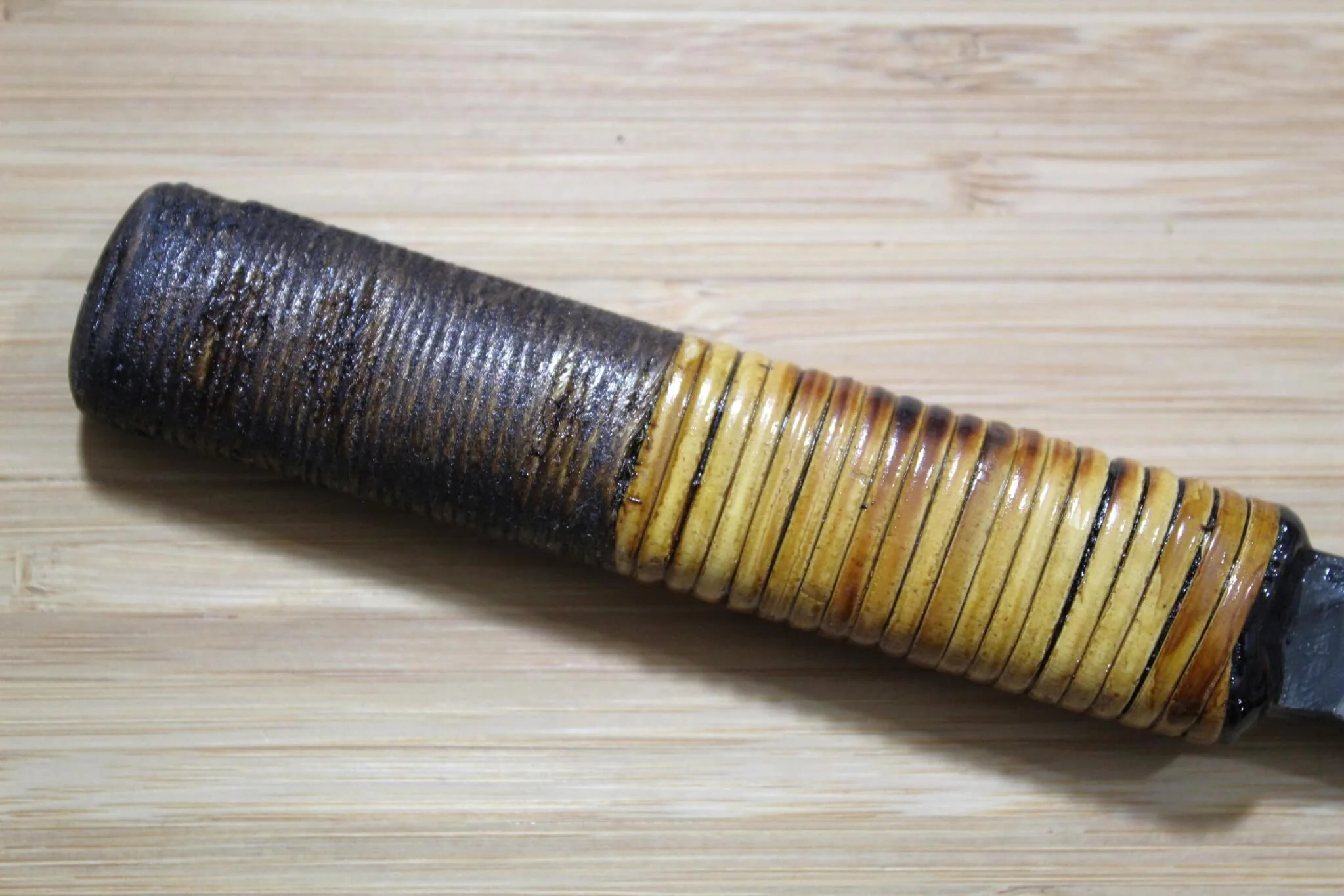 Kyokokaji Shokei Shironiko Kurouchi Petty / Paring 65 mm (2.5") Fujimaki Handle - Image 3