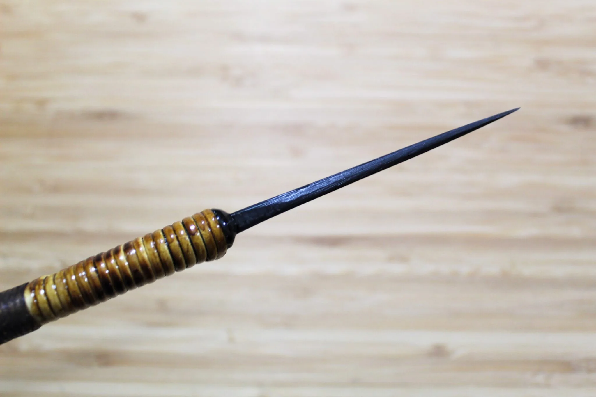 Kyokokaji Shokei Shironiko Kurouchi Petty / Paring 65 mm (2.5") Fujimaki Handle - Image 6