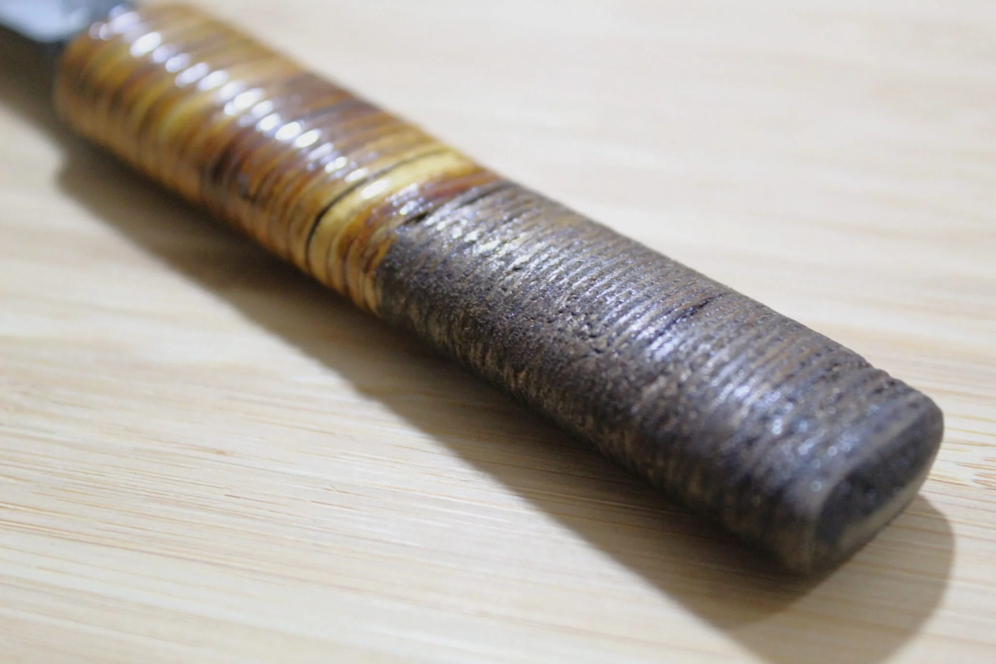 Kyokokaji Shokei Shironiko Kurouchi Petty / Paring 65 mm (2.5") Fujimaki Handle - Image 8
