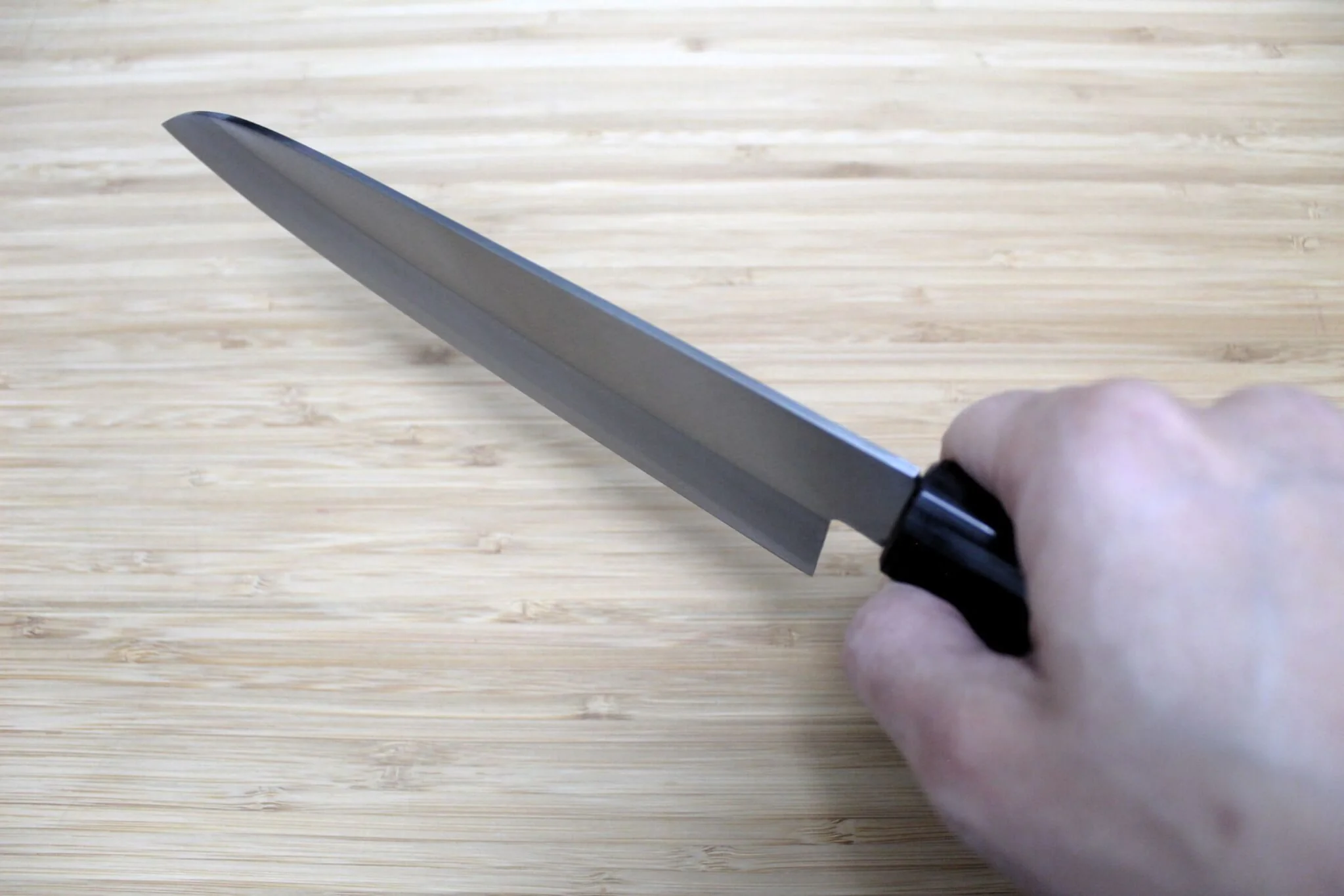 Miki Hamono Gokuao Aogami Super / Blue Super Steel Gyuto Knife 180 mm / 7.1" with Rosewood Handle - Image 10