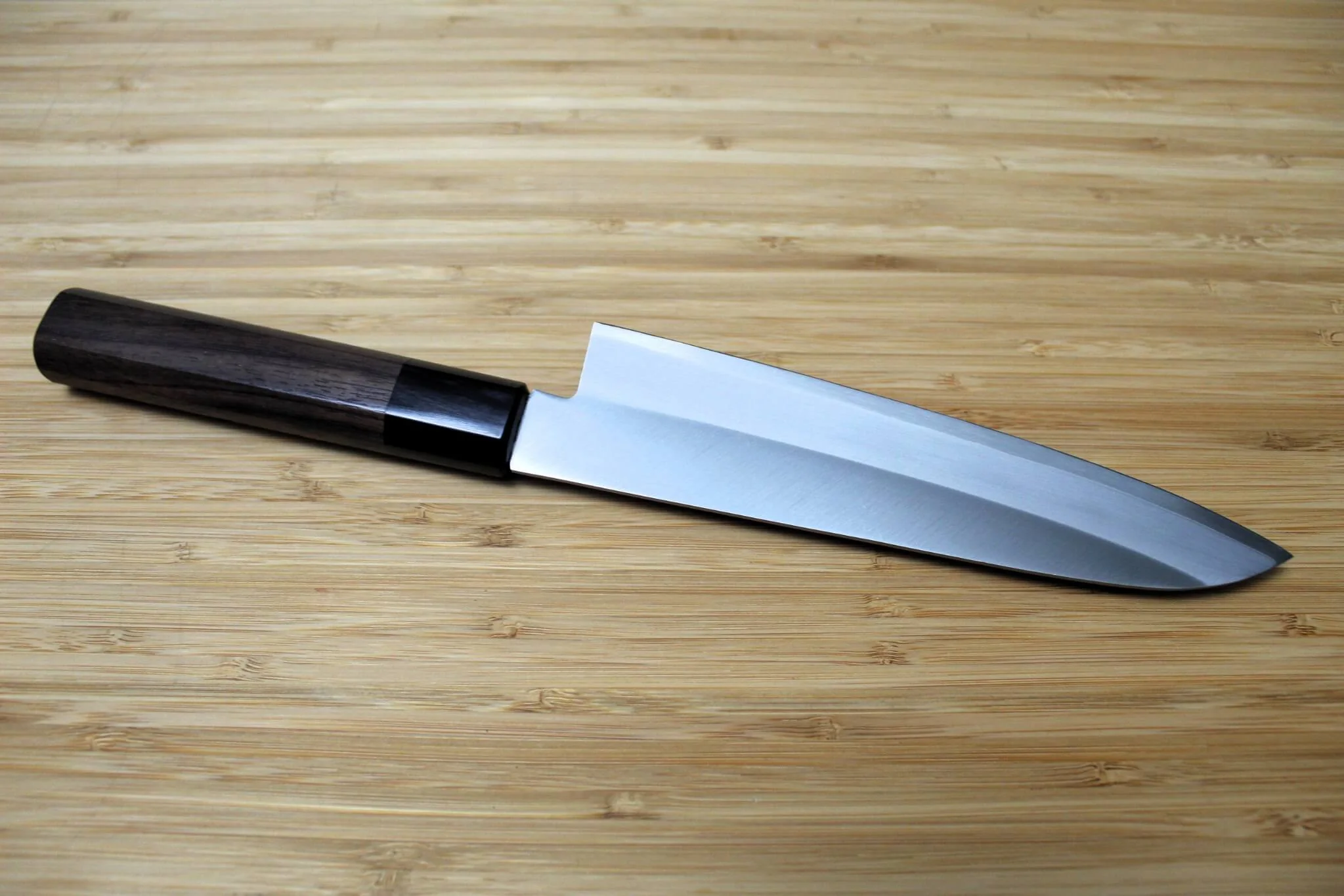 Miki Hamono Gokuao Aogami Super / Blue Super Steel Gyuto Knife 180 mm / 7.1" with Rosewood Handle - Image 5