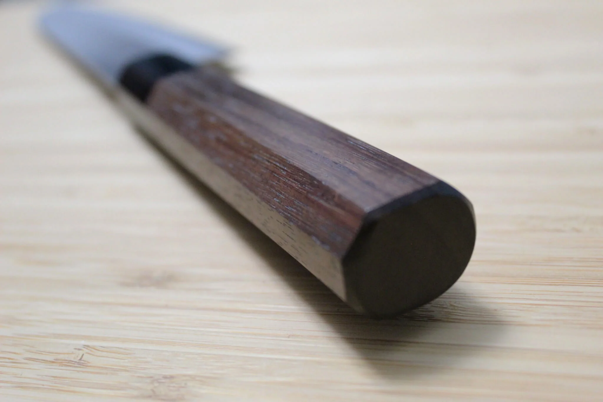 Miki Hamono Gokuao Aogami Super / Blue Super Steel Gyuto Knife 180 mm / 7.1" with Rosewood Handle - Image 8