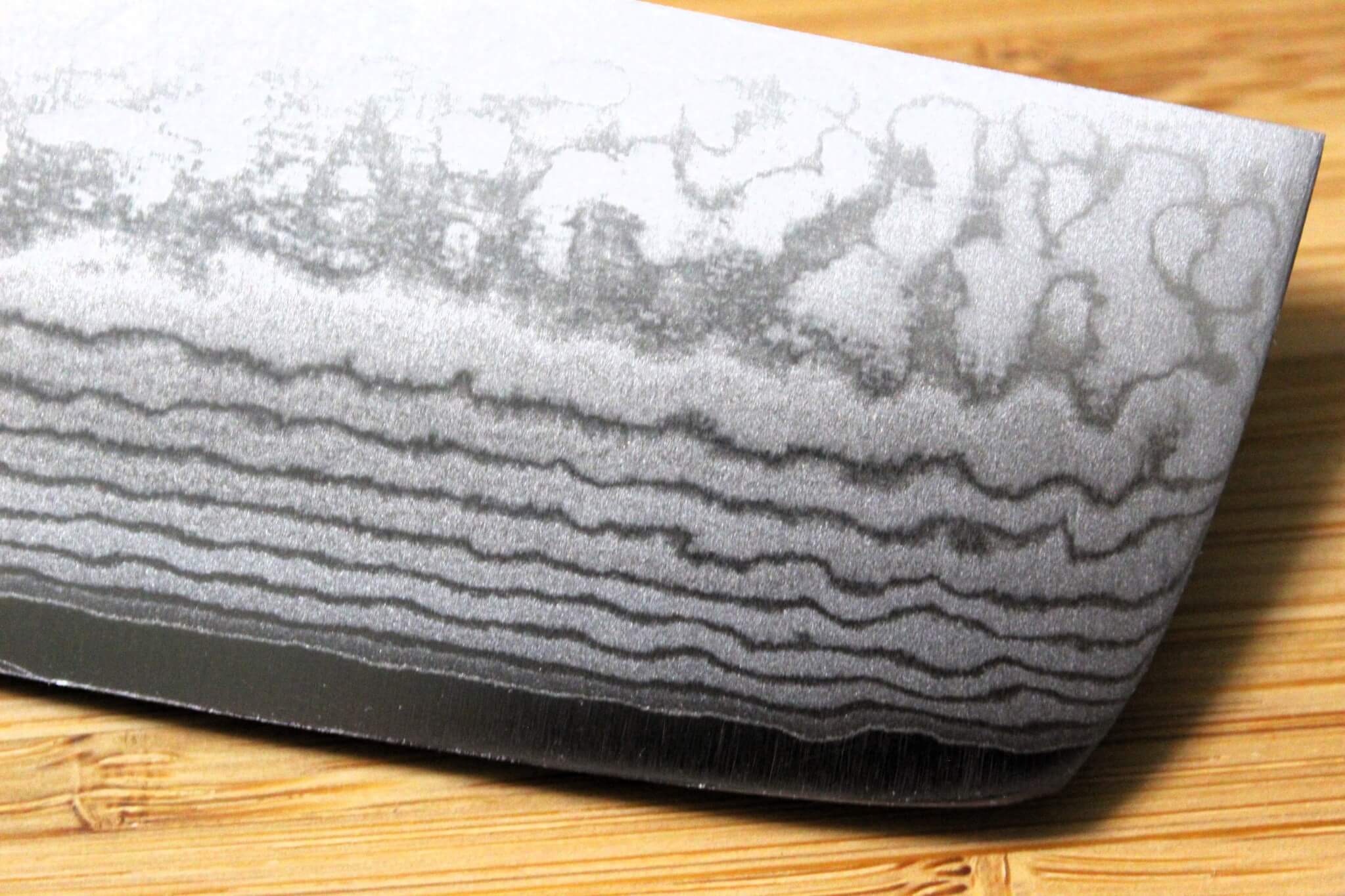 Miki Hamono Hakuun VG-10 Damascus Nakiri Knife 165 mm / 6.5" - Image 4
