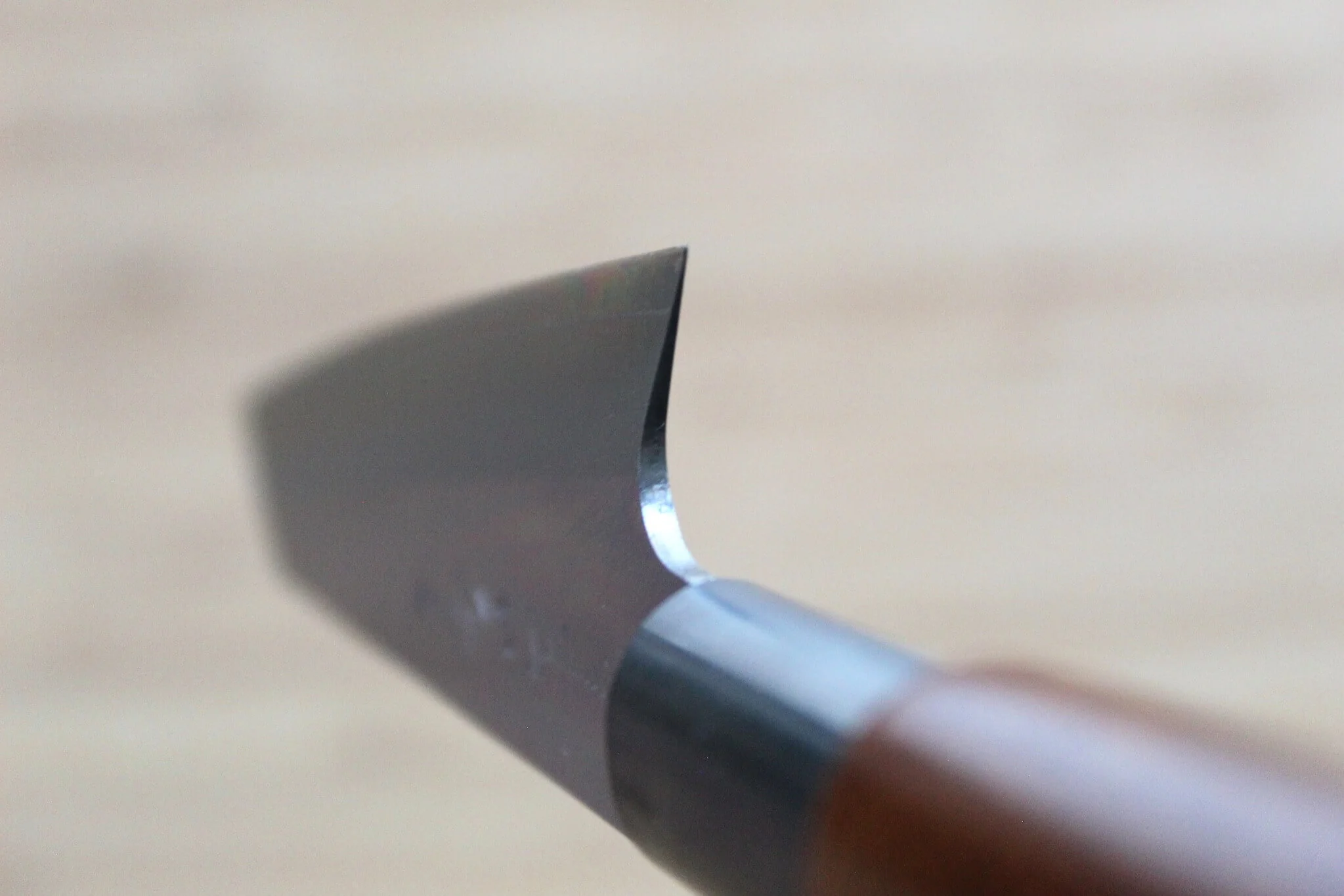 Misuzu Hamono Bunka Petty VG-10 Stainless Steel 105 mm / 4.1" Urushi Lacquer Magnolia Handle - Image 8