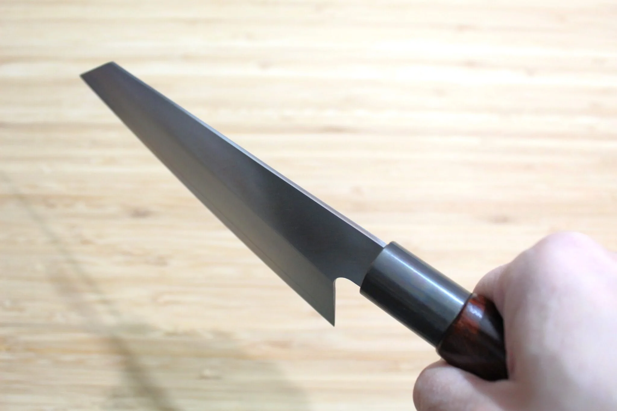Misuzu Hamono Bunka VG-10 Stainless Steel 160 mm (6.3") / 180 mm (7.1") Urushi Lacquer Magnolia Handle - Image 10