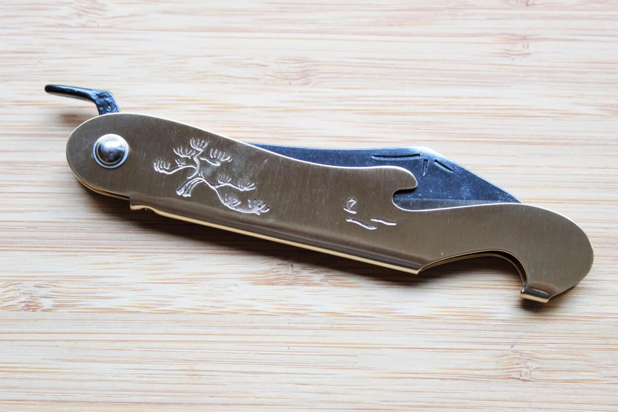 Mujun Mt. Fuji Japanese High Carbon Steel Folding Pocket Knife