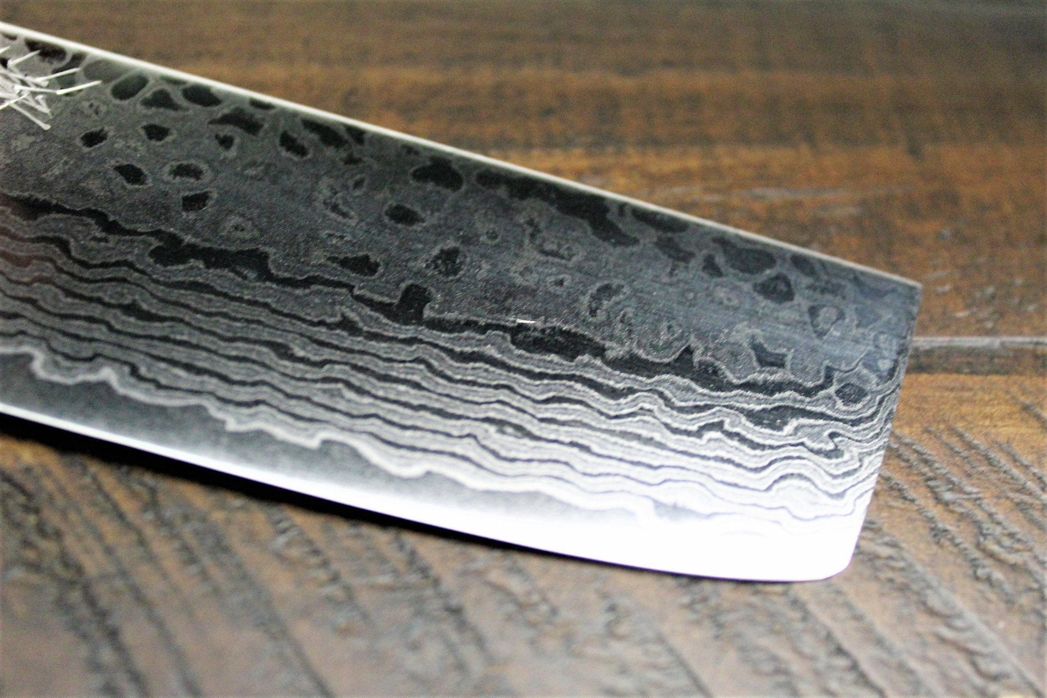 Sakai Takayuki Nakiri Knife 165mm (6.5") Damascus 69 Layer - Ginga - Image 4