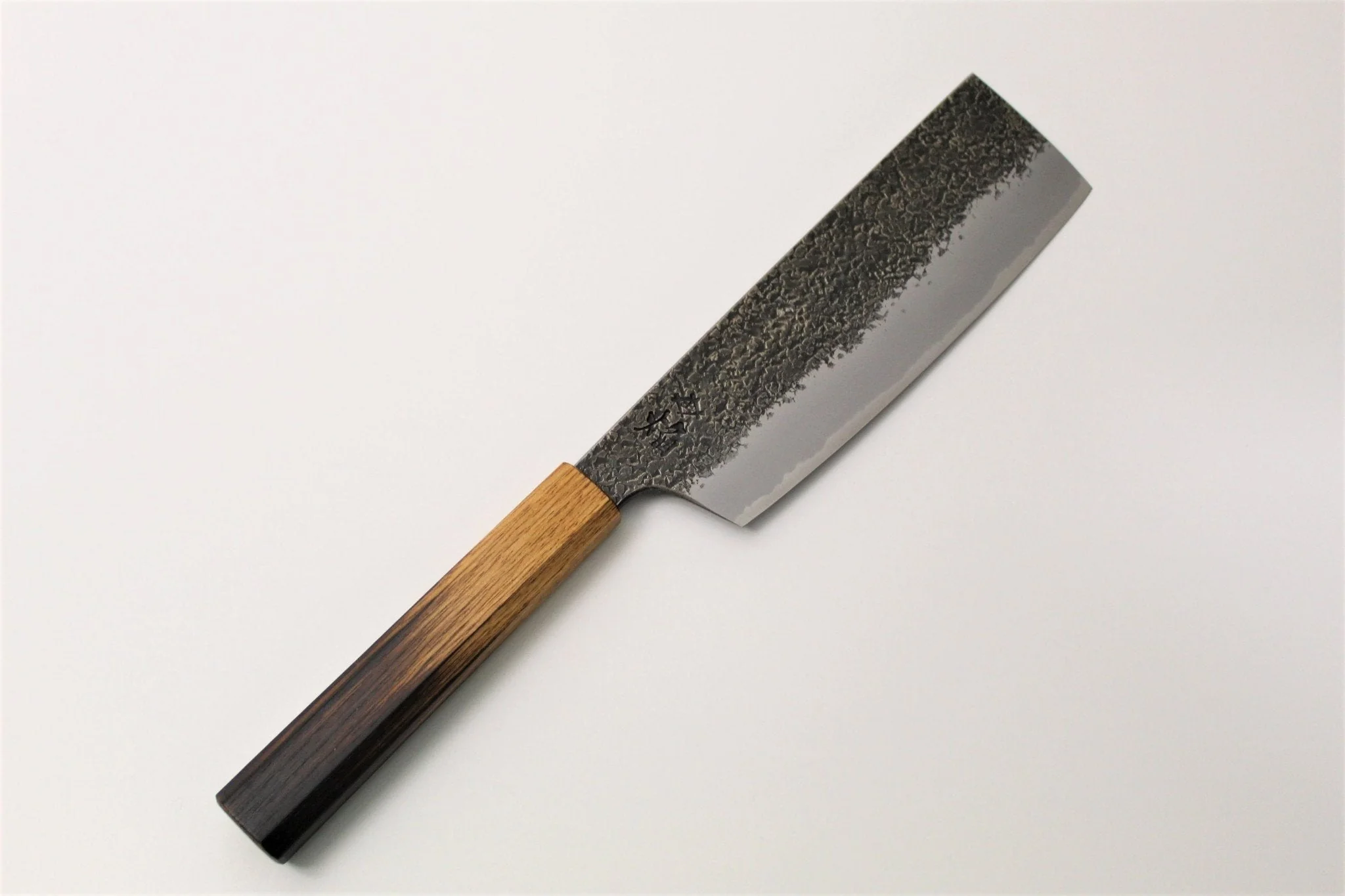 Sakai Takayuki Handmade Nakiri Knife Homura Guren Aoniko / Blue Steel #2 180mm (7.1") - Image 9