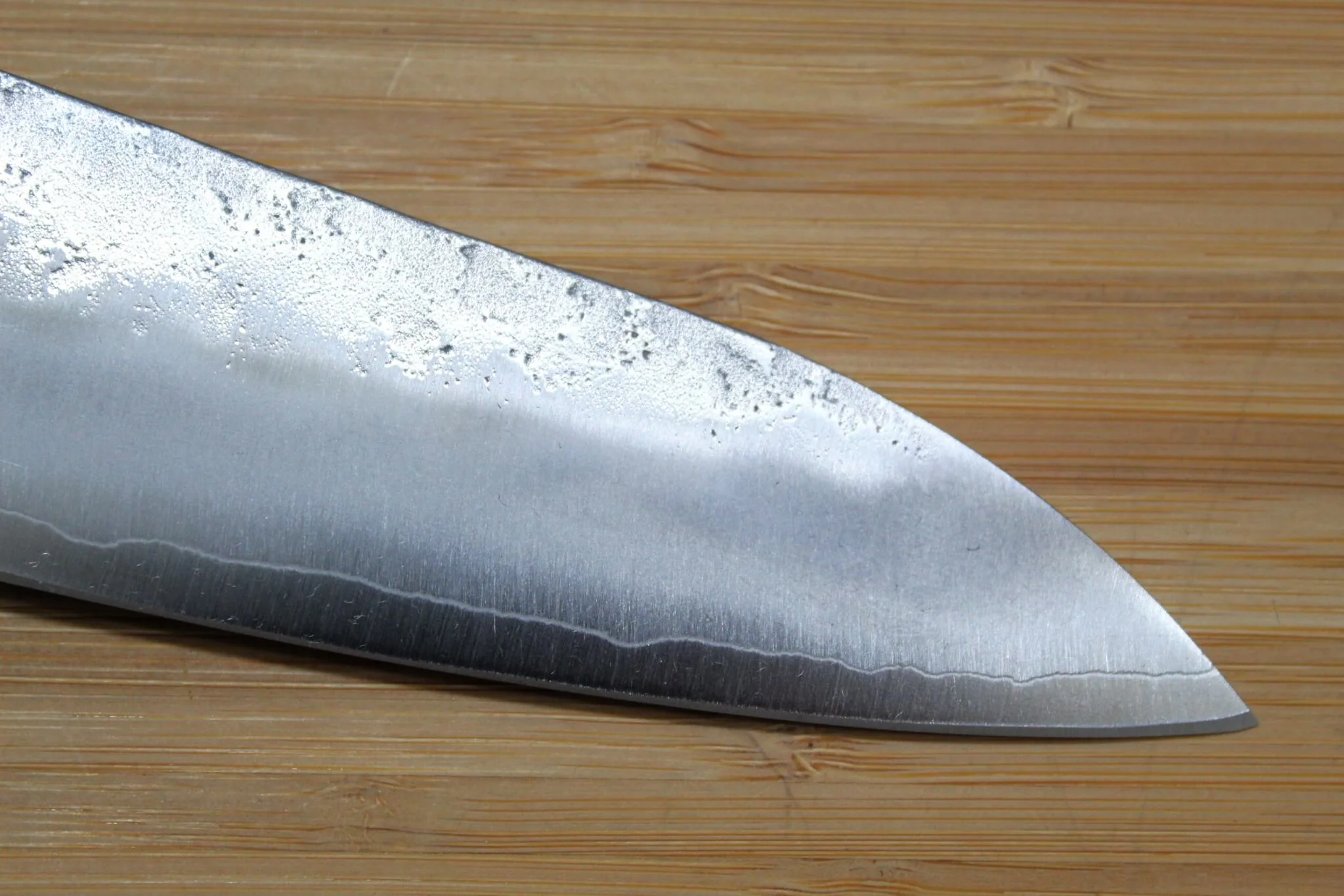 Nishiuchi Hocho Ginsan Bunka 180 mm Walnut Handle - Image 4