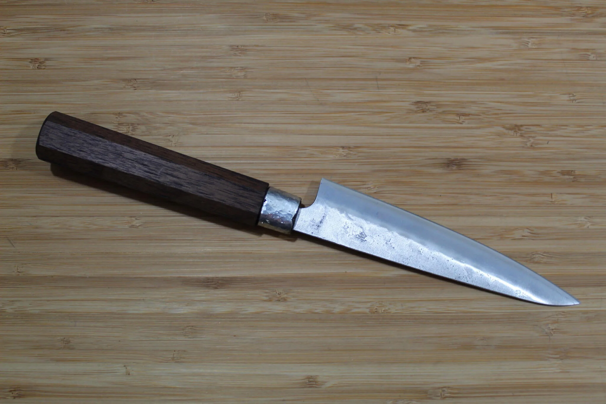 Nishiuchi Hocho Ginsan Petty 135 mm (5.3") Walnut Handle - Image 5