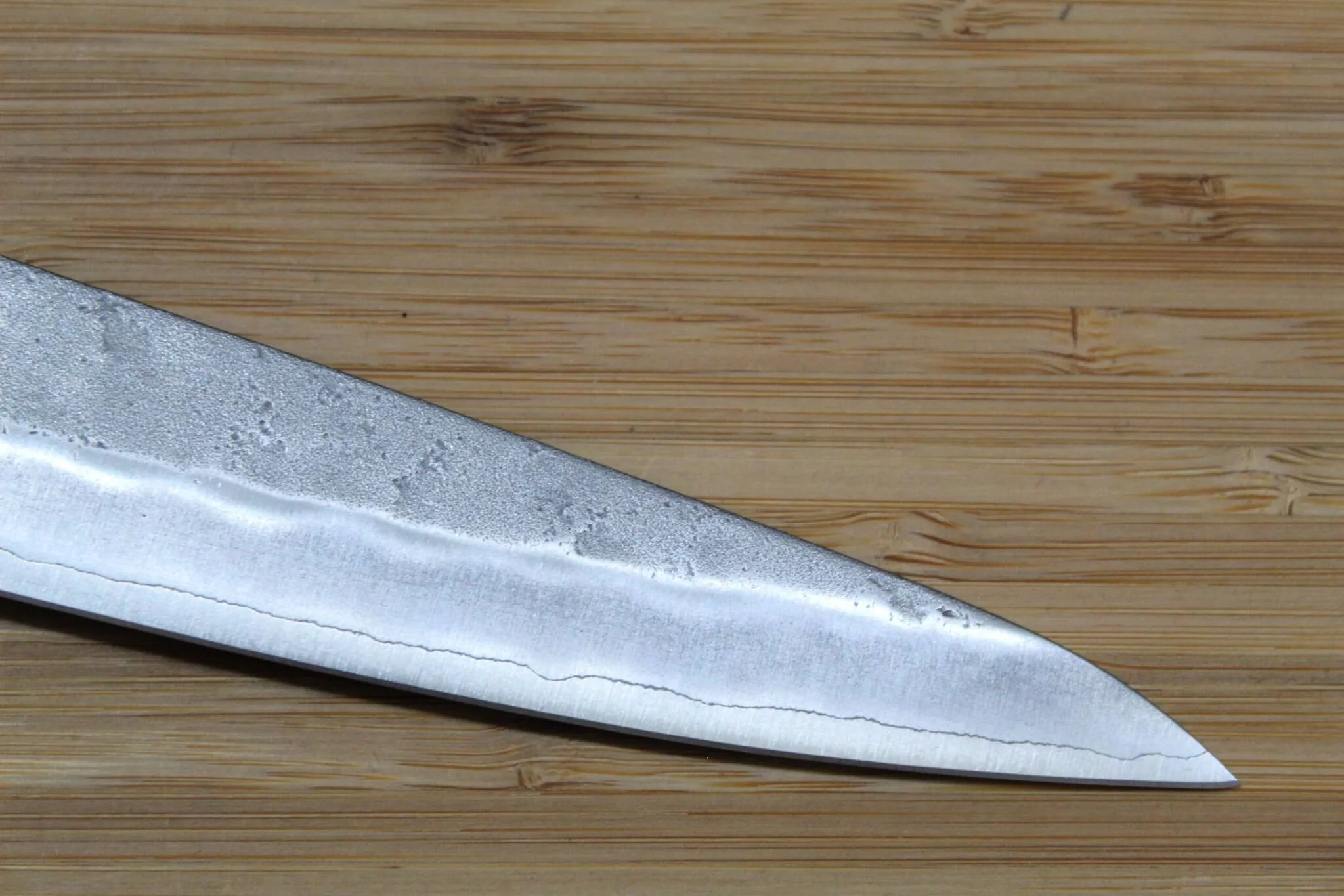 Nishiuchi Hocho Ginsan Petty 135 mm (5.3") Walnut Handle - Image 6