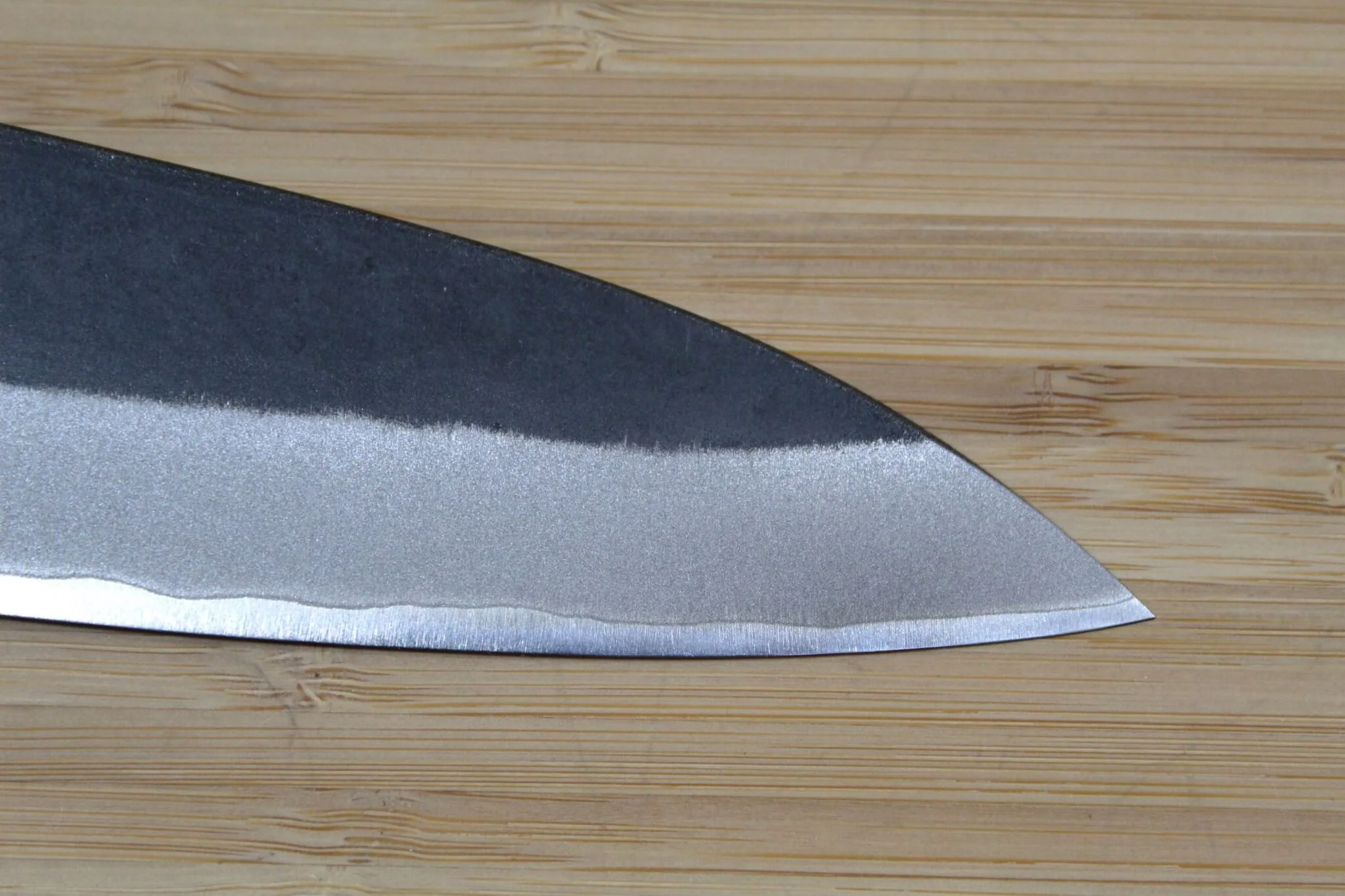 Nishiuchi Hocho Aoniko Blue Steel #2 Kurouchi Gyuto 195 mm (7.6") Walnut Handle - Image 4