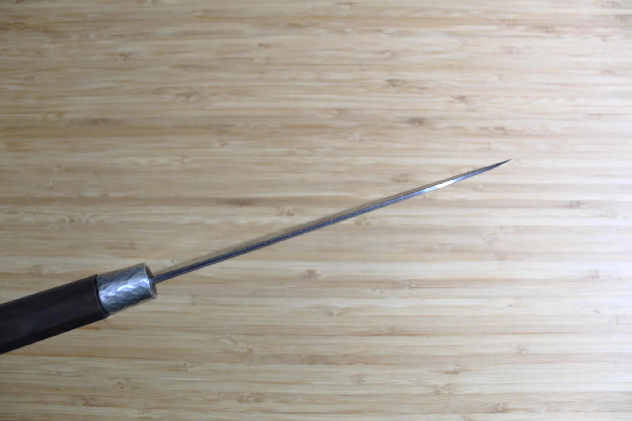Nishiuchi Hocho Aoniko Blue Steel #2 Kurouchi Gyuto 195 mm (7.6") Walnut Handle - Image 7