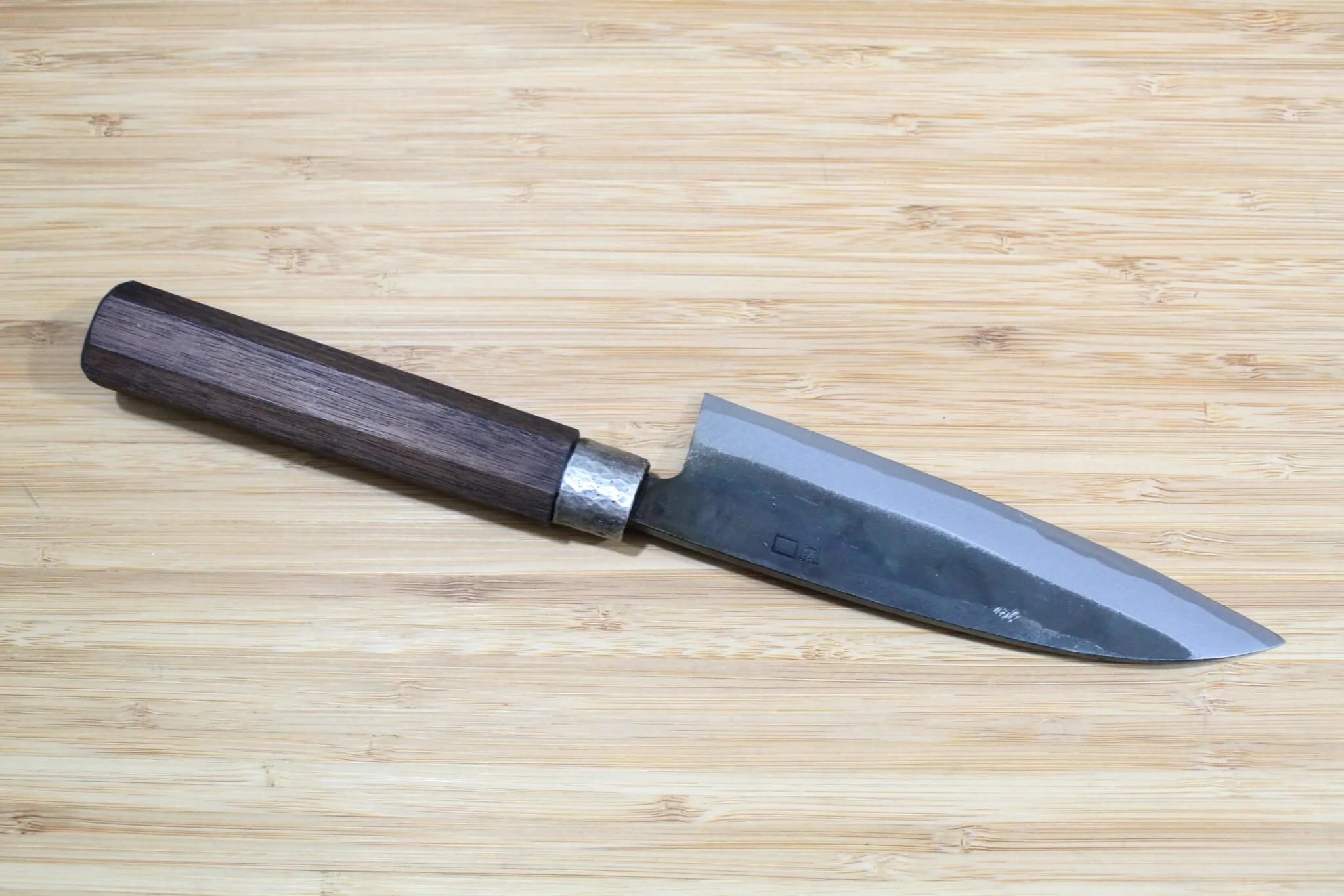 Nishiuchi Hocho Kurouchi Aogami #1 Small Deba 135 mm (5.3") Walnut Handle - Image 5