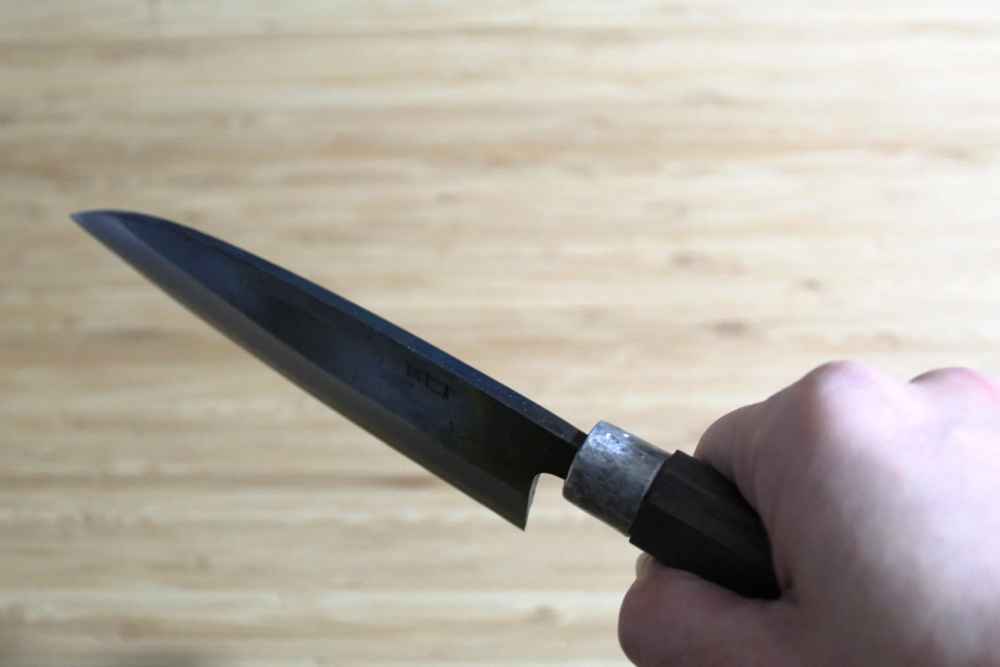 Nishiuchi Hocho Kurouchi Aogami #1 Small Deba 135 mm (5.3") Walnut Handle - Image 9